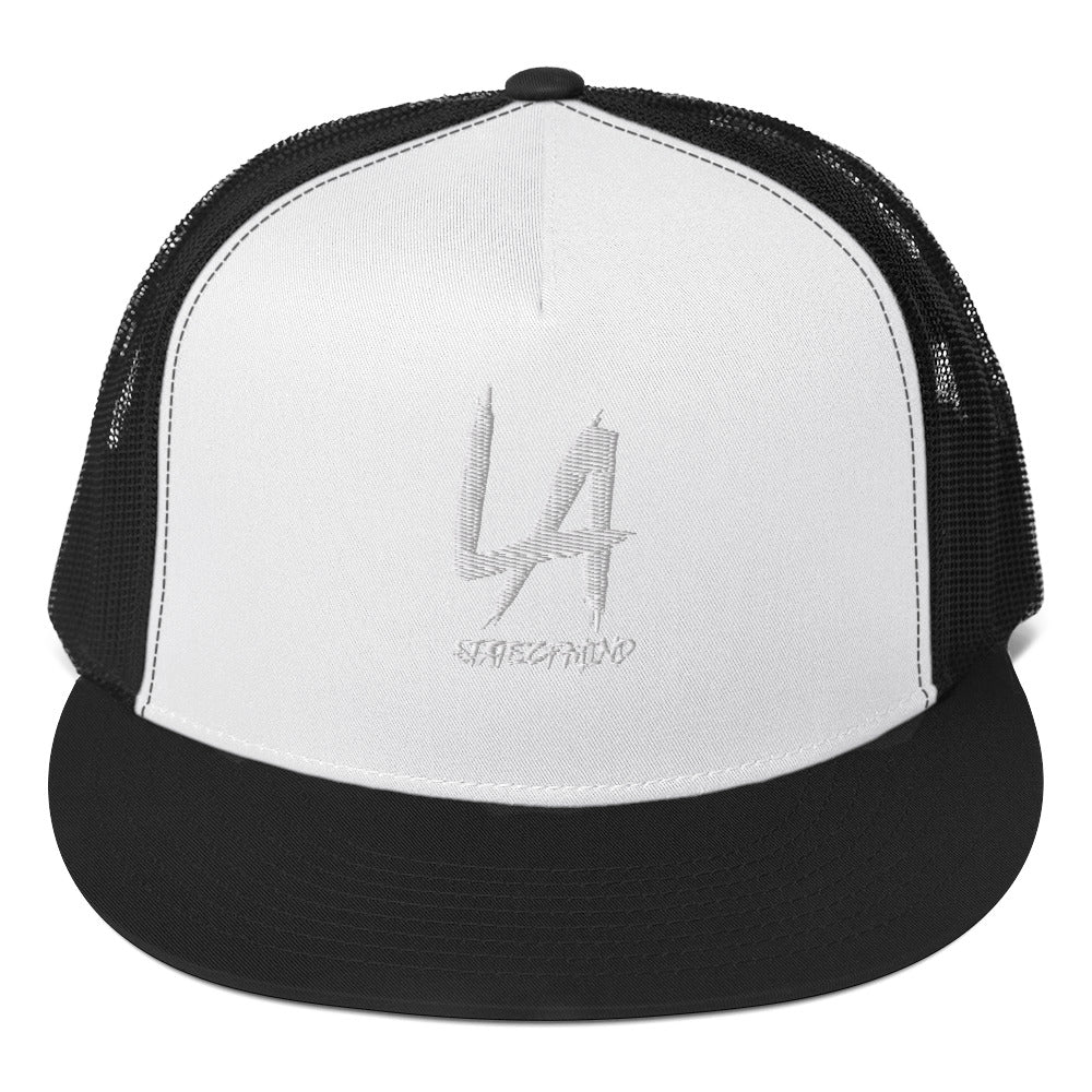 (Embroidered) 5 Panel Trucker Cap- LA STATE OF MIND