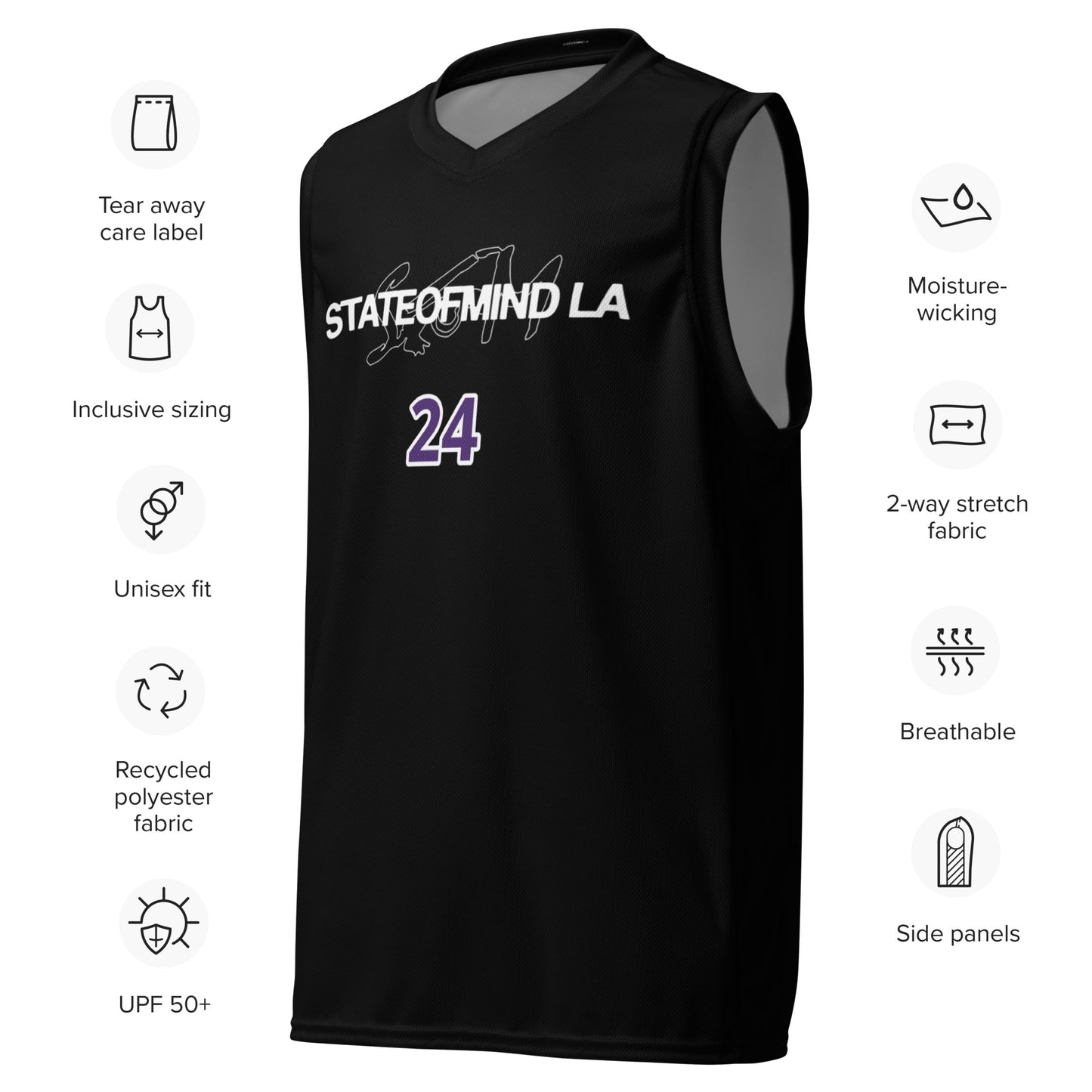 STATE OF MIND LA- unisex basketball jersey