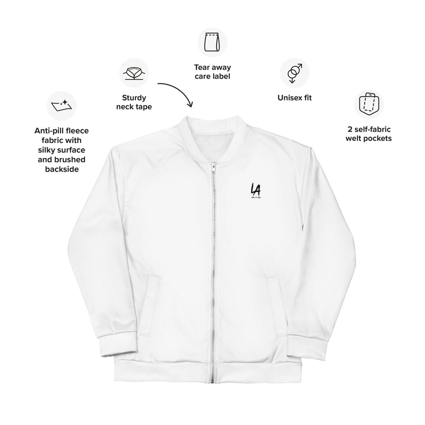 LA Print DTG Custom- Unisex Bomber Jacket