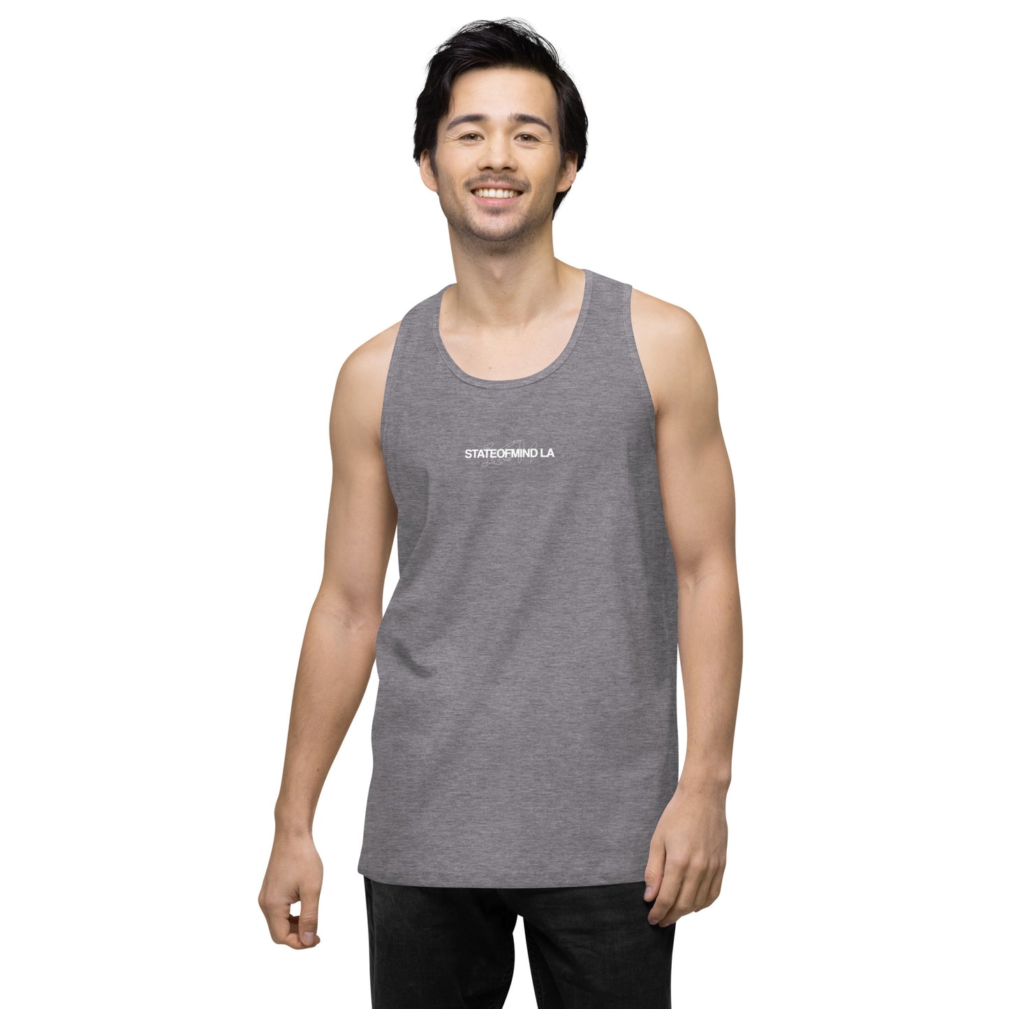 Name & Logo DTG Print- Men’s premium tank top