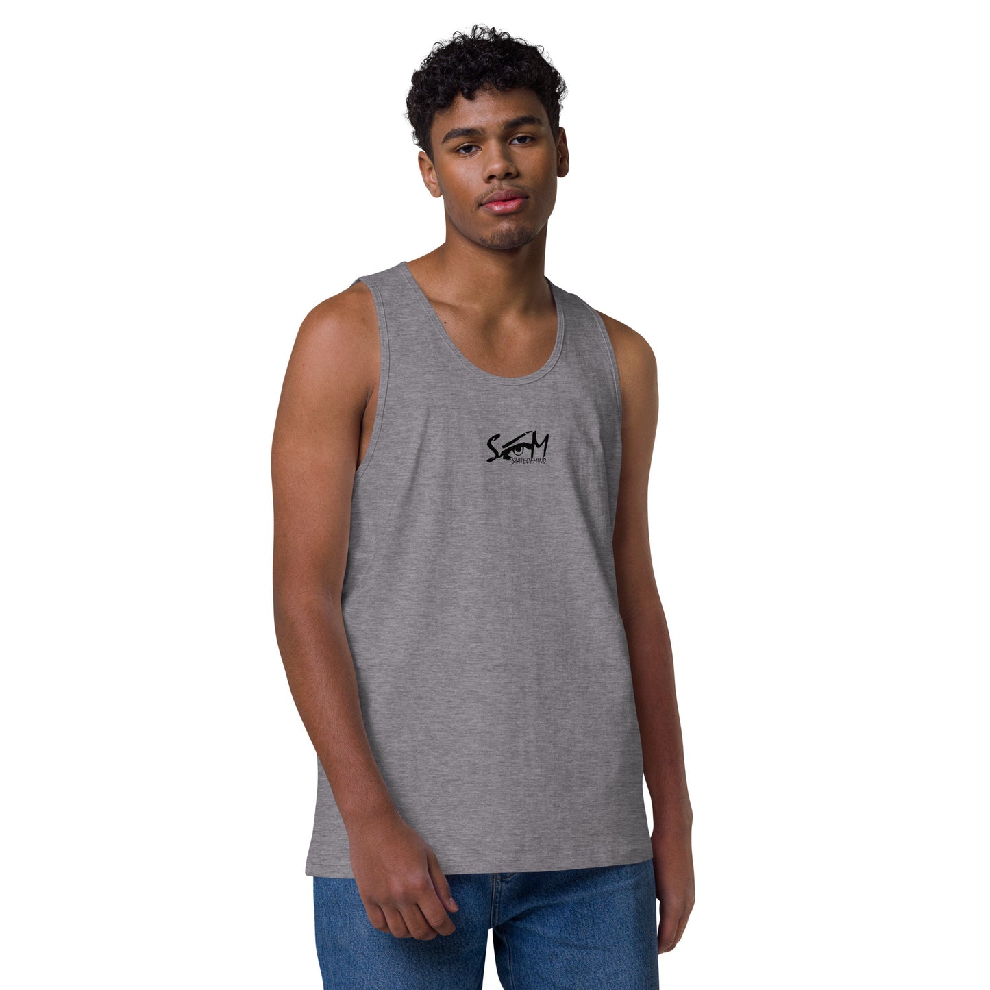 Logo DTG Print- men's premium tank top