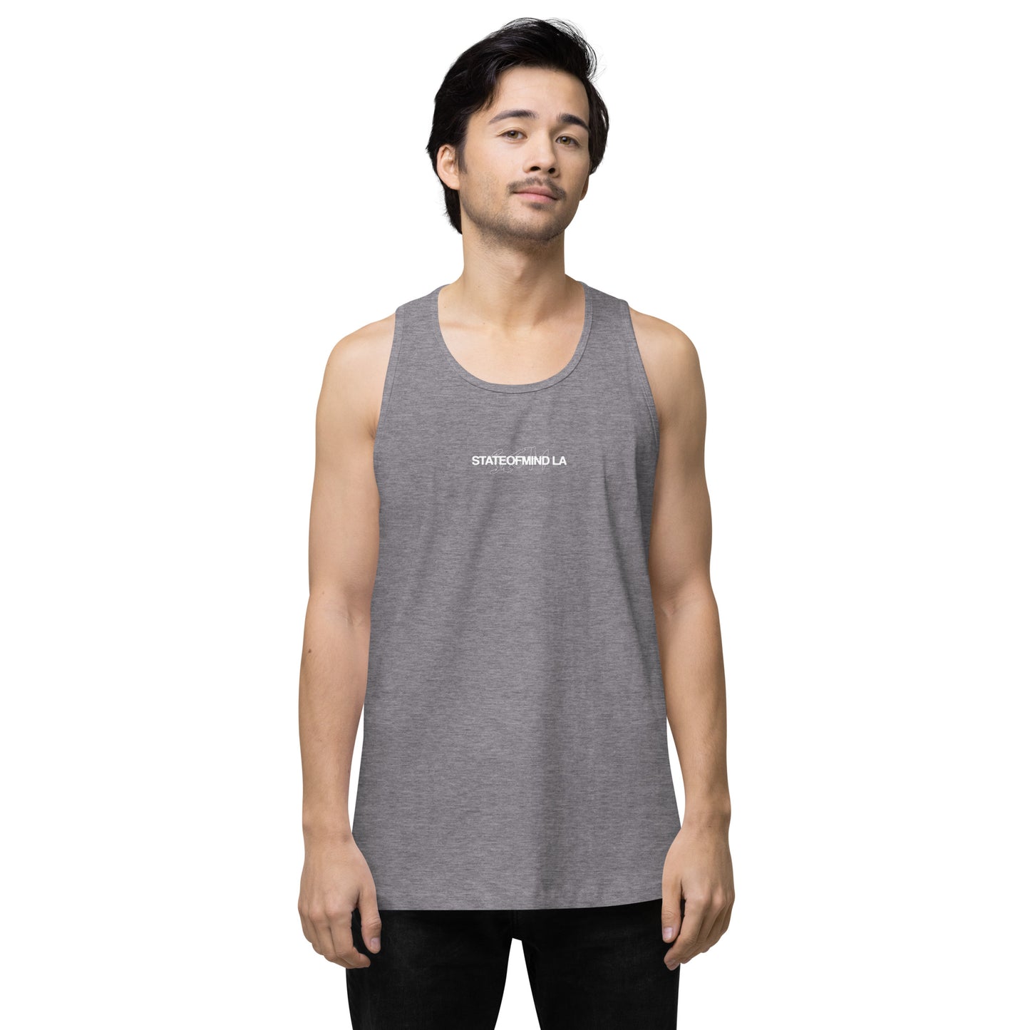 Name & Logo DTG Print- Men’s premium tank top