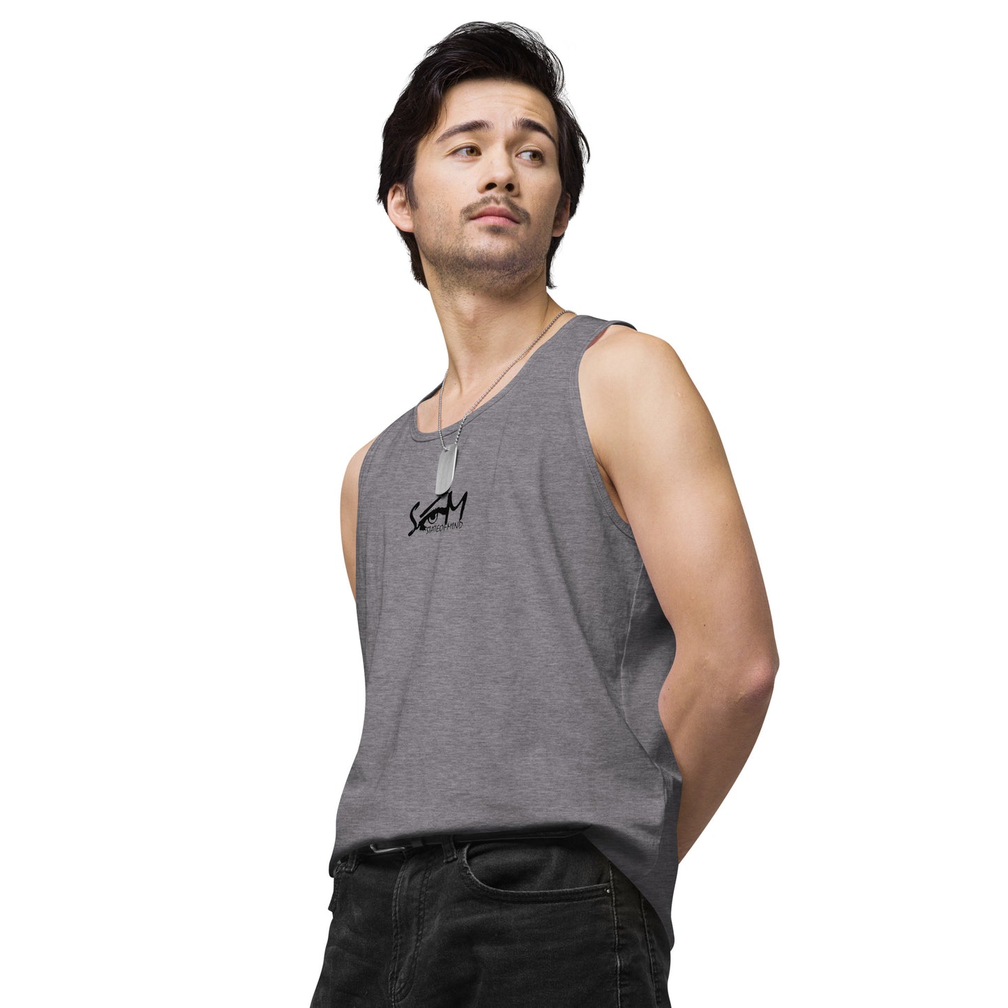 Logo DTG Print- men's premium tank top