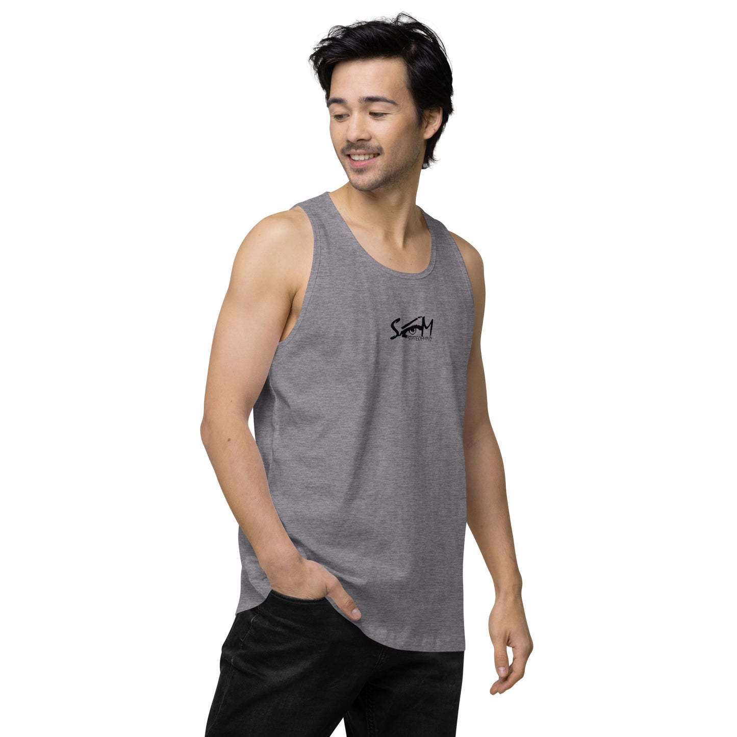 Logo DTG Print- men's premium tank top