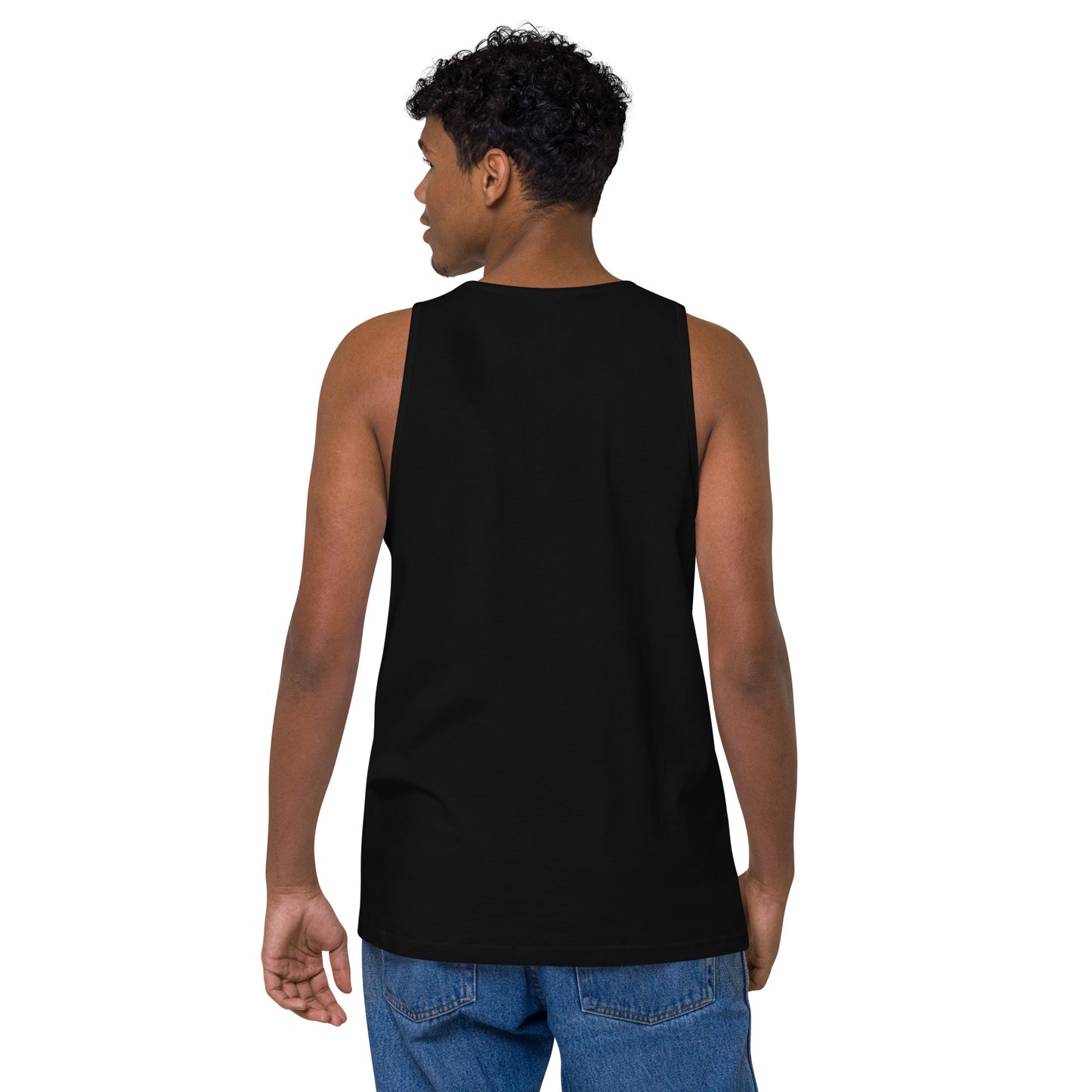 Name & Logo DTG Print- Men’s premium tank top
