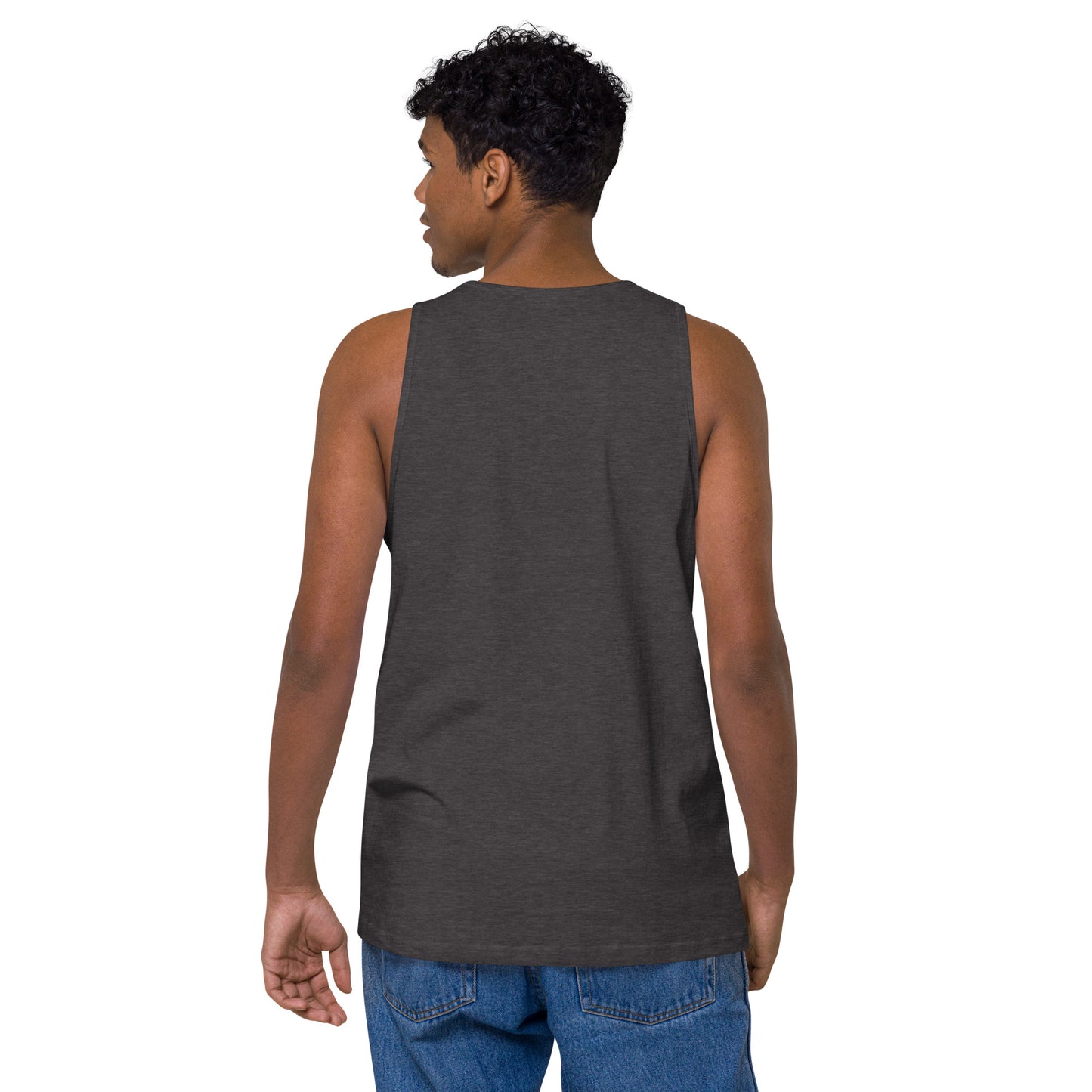 Name & Logo DTG Print- Men’s premium tank top
