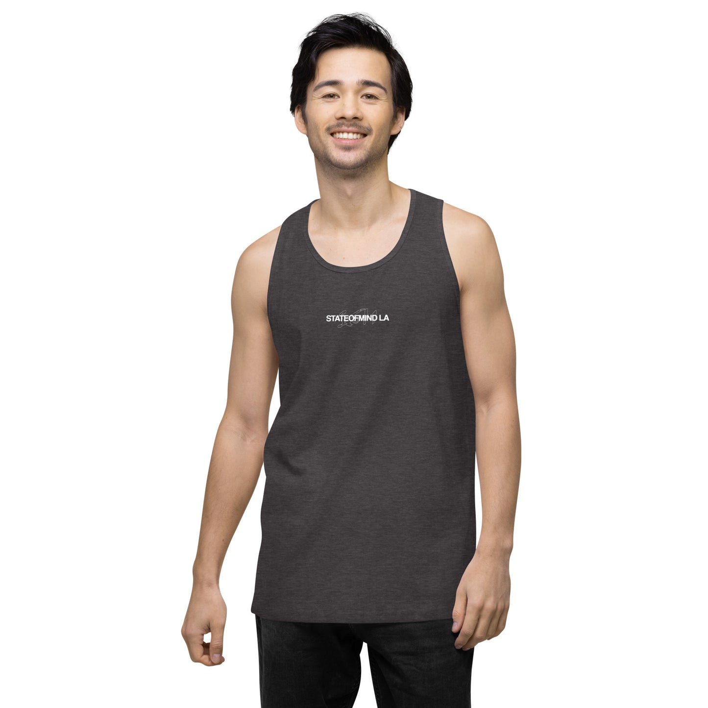 Name & Logo DTG Print- Men’s premium tank top