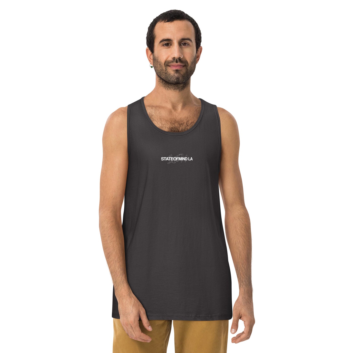 Name & Logo DTG Print- Men’s premium tank top