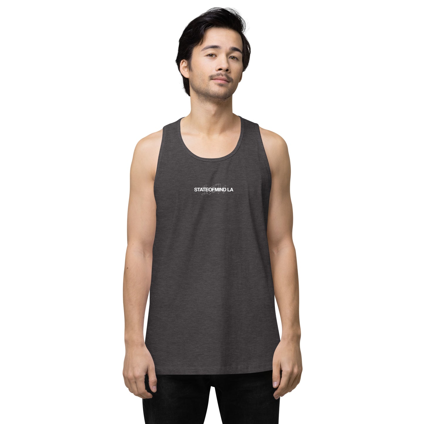 Name & Logo DTG Print- Men’s premium tank top