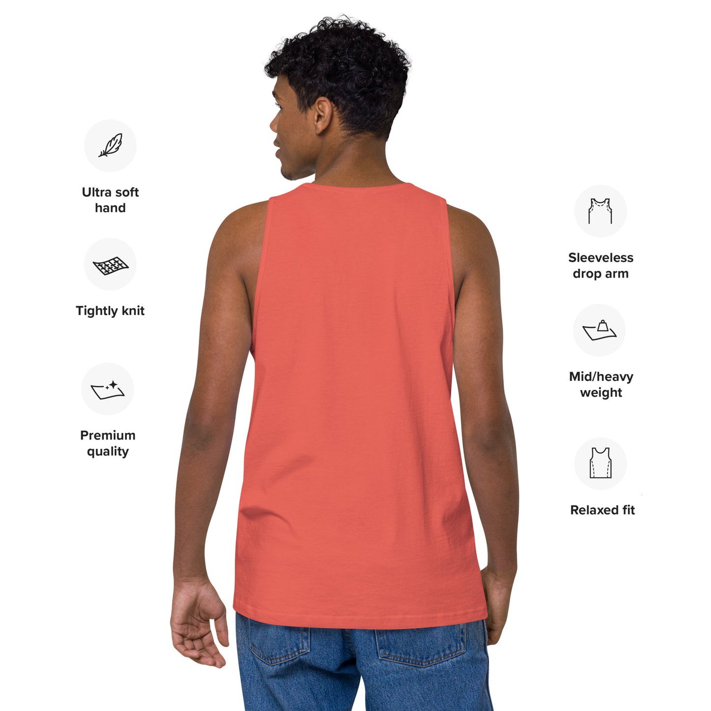 Logo DTG Print- men's premium tank top