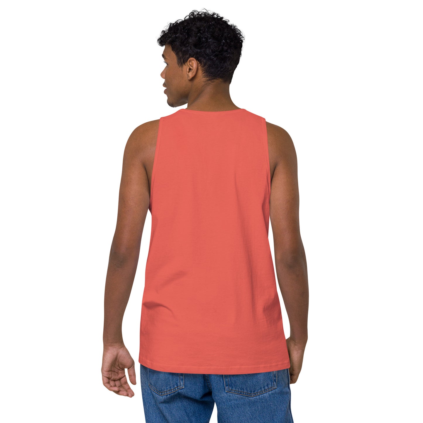 Name & Logo DTG Print- Men’s premium tank top