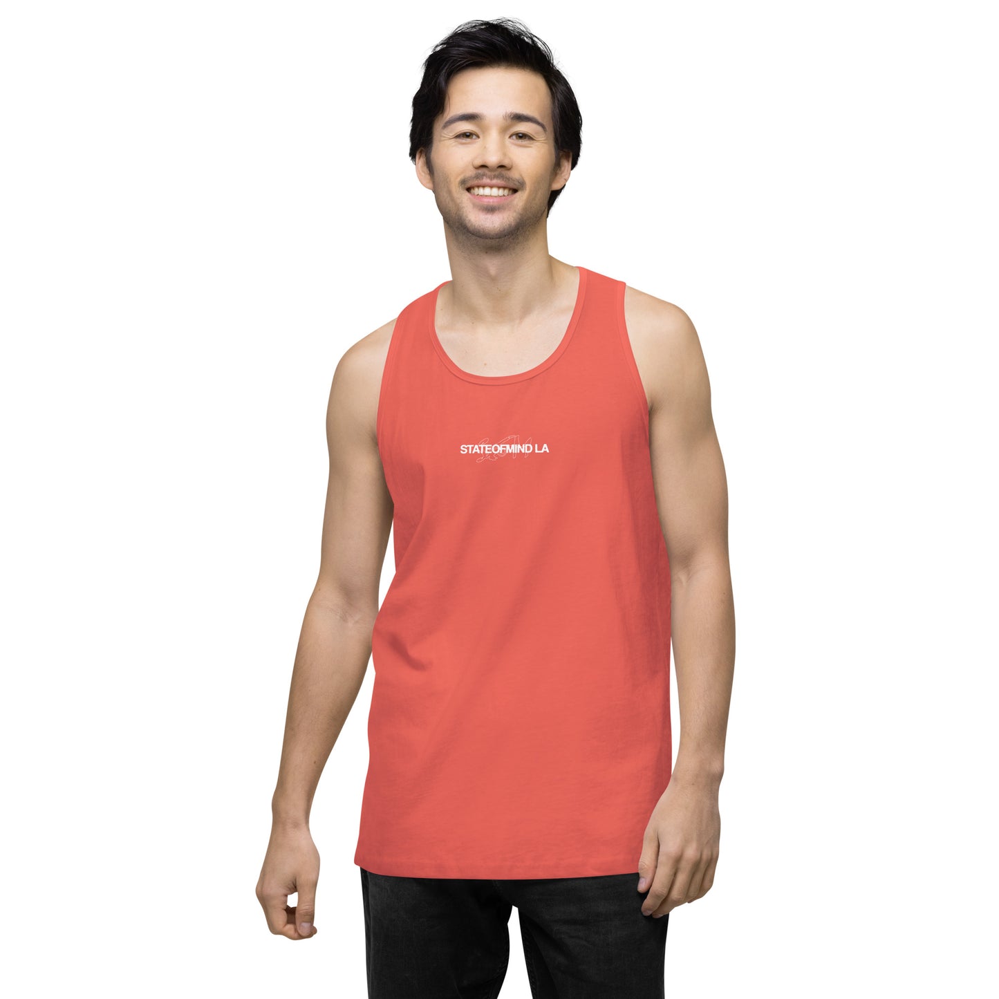 Name & Logo DTG Print- Men’s premium tank top