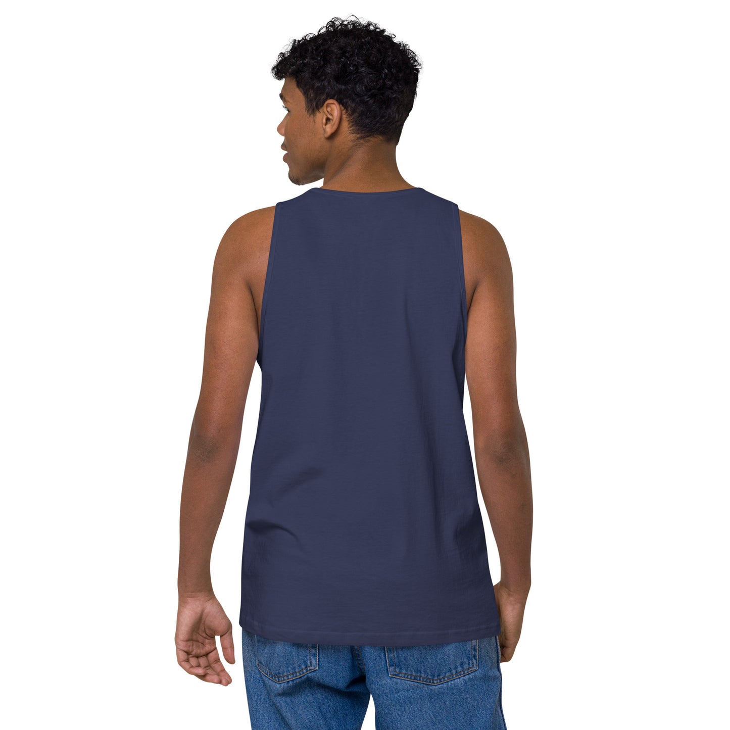Name & Logo DTG Print- Men’s premium tank top