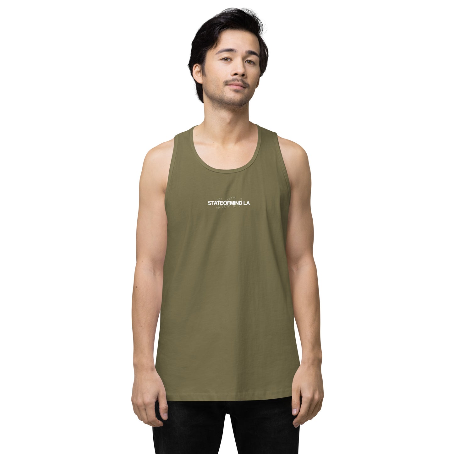 Name & Logo DTG Print- Men’s premium tank top