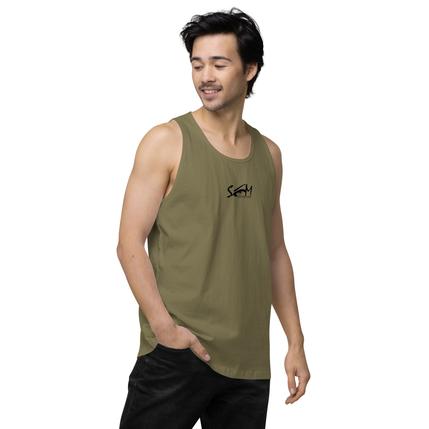 Logo DTG Print- men's premium tank top