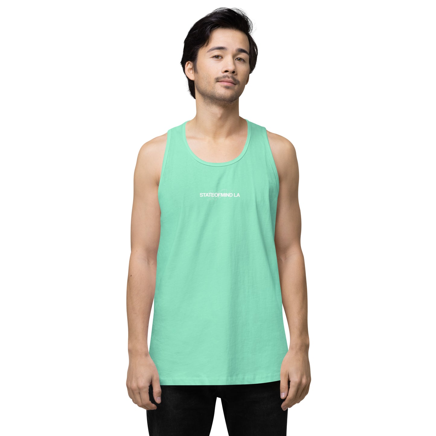 Name & Logo DTG Print- Men’s premium tank top