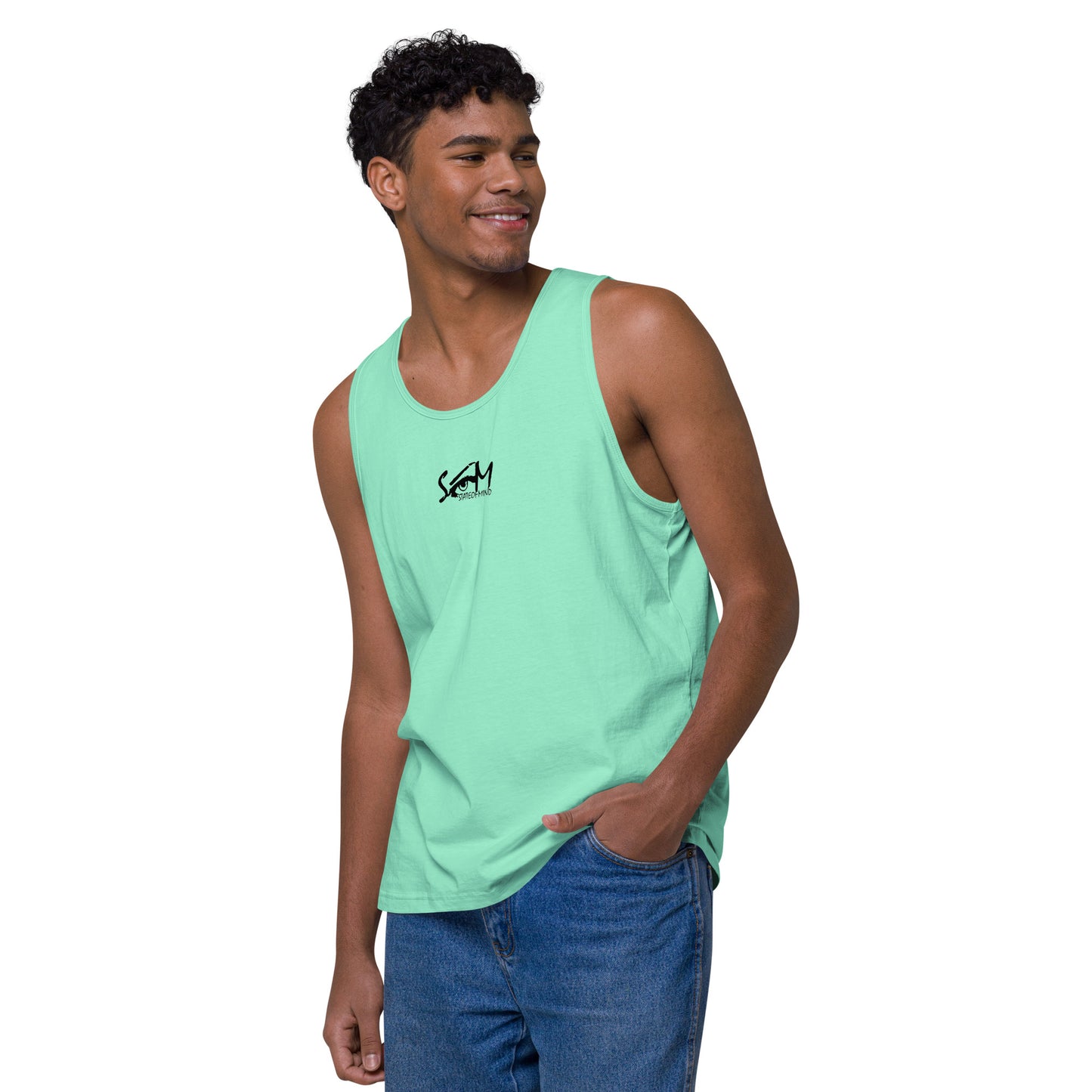 Logo DTG Print- men's premium tank top