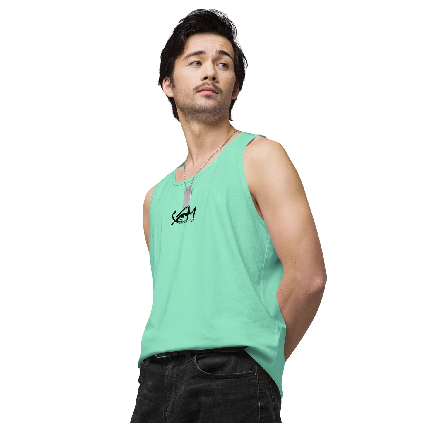 Logo DTG Print- men's premium tank top