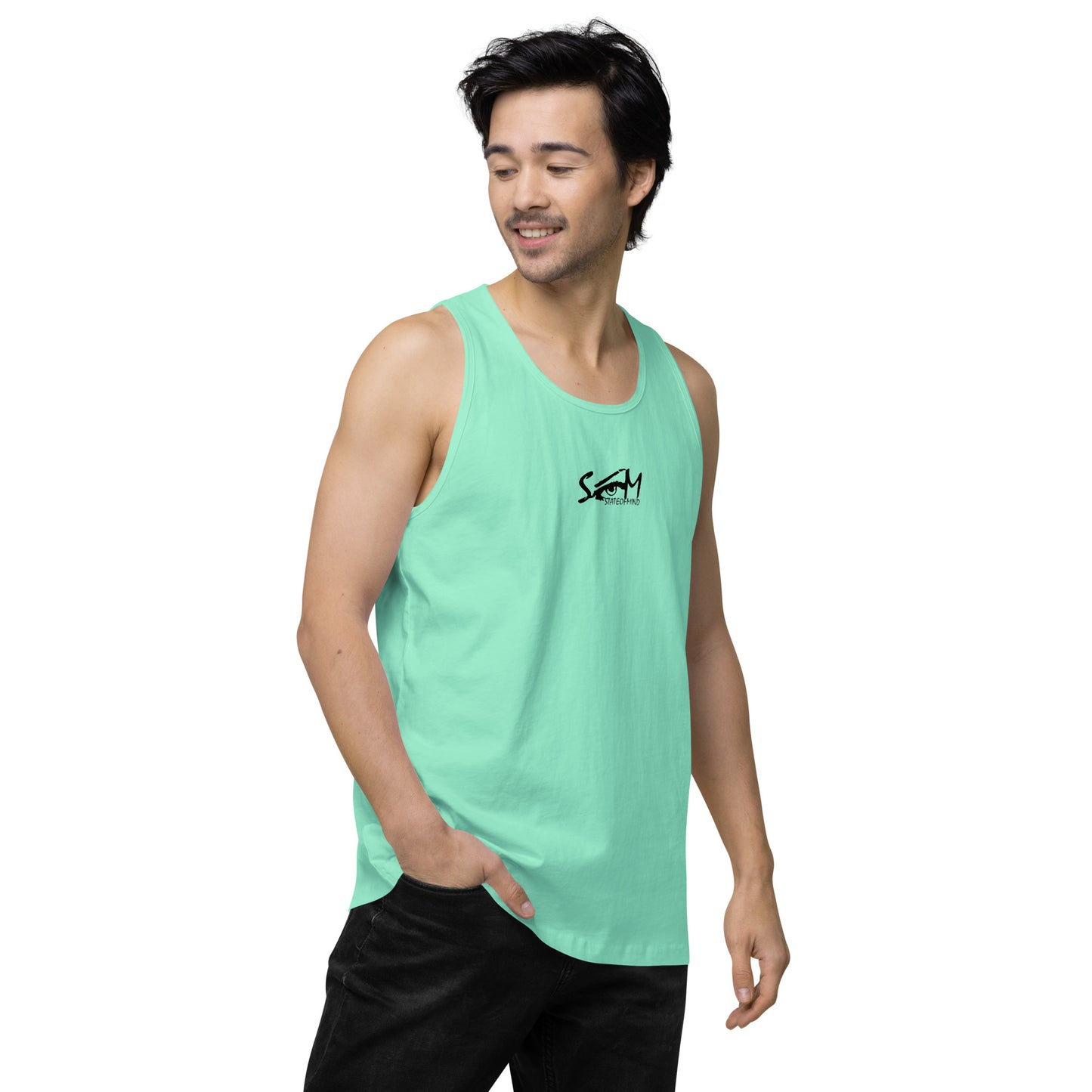 Logo DTG Print- men's premium tank top