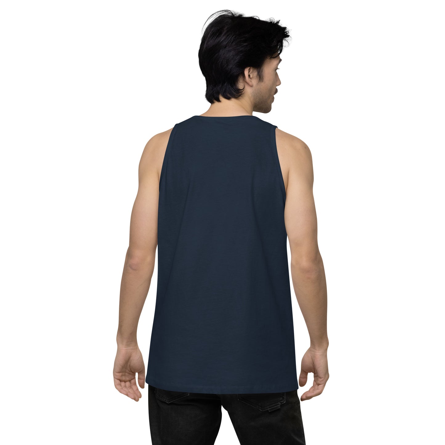 Name & Logo DTG Print- Men’s premium tank top