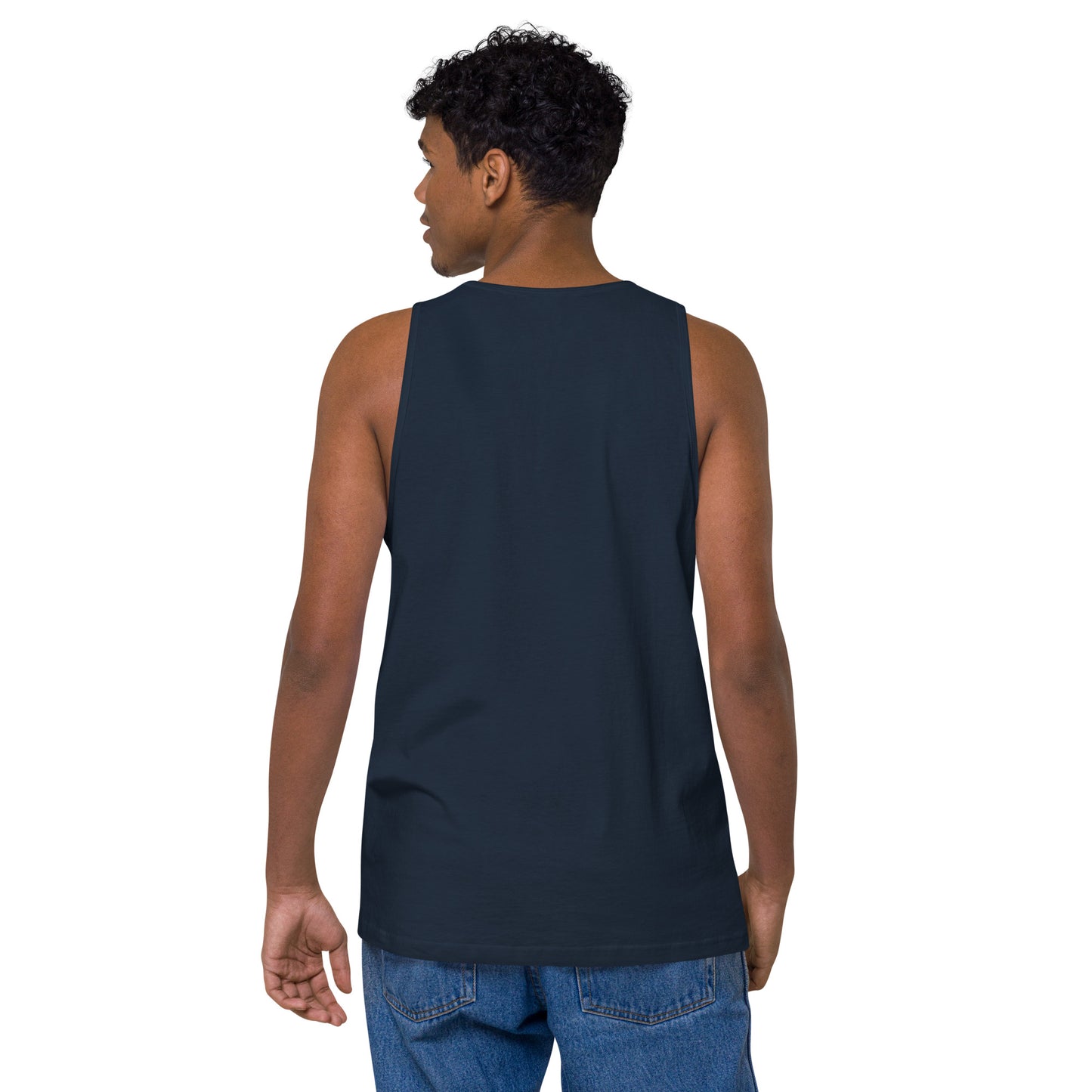 Name & Logo DTG Print- Men’s premium tank top