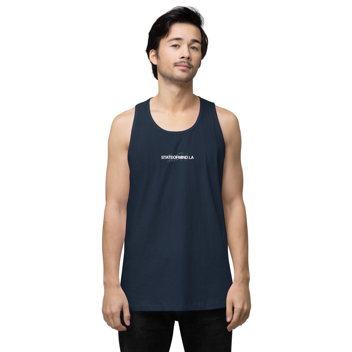 Name & Logo DTG Print- Men’s premium tank top
