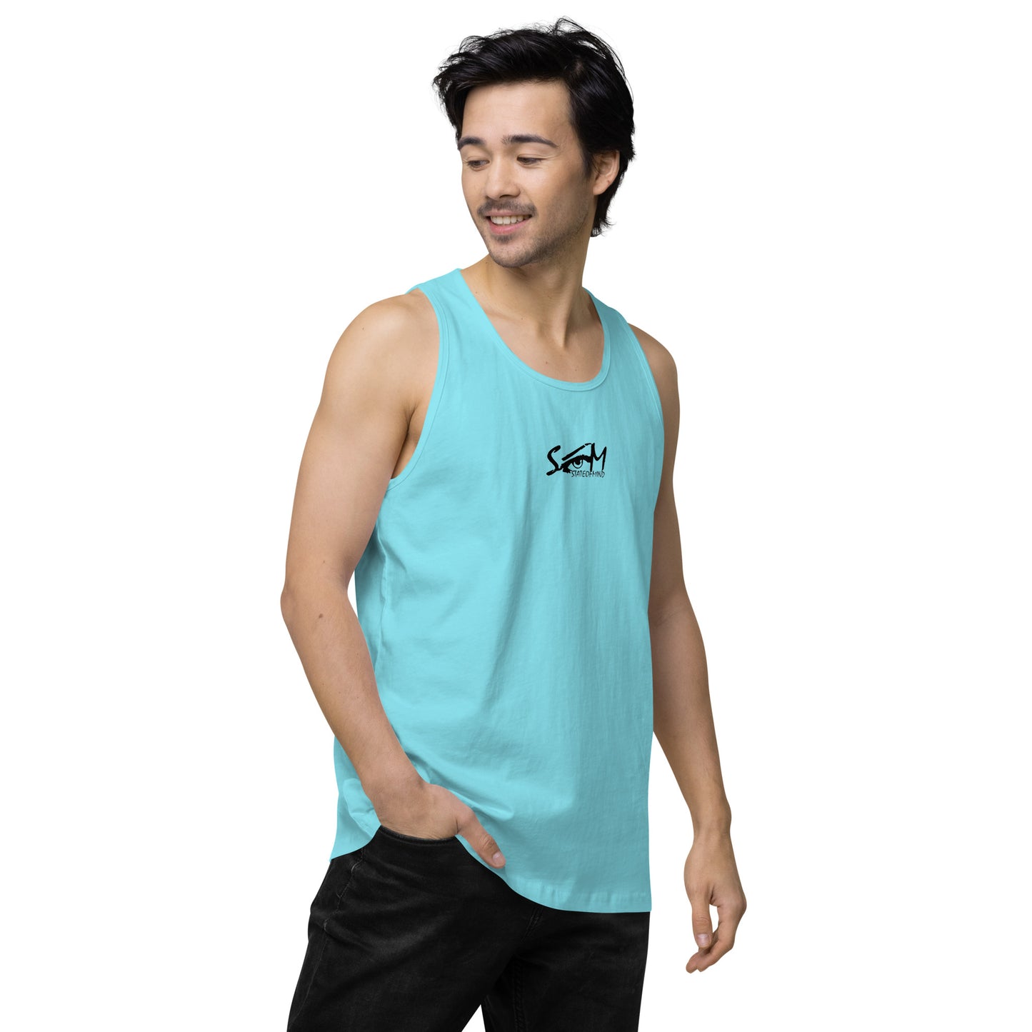 Logo DTG Print- men's premium tank top