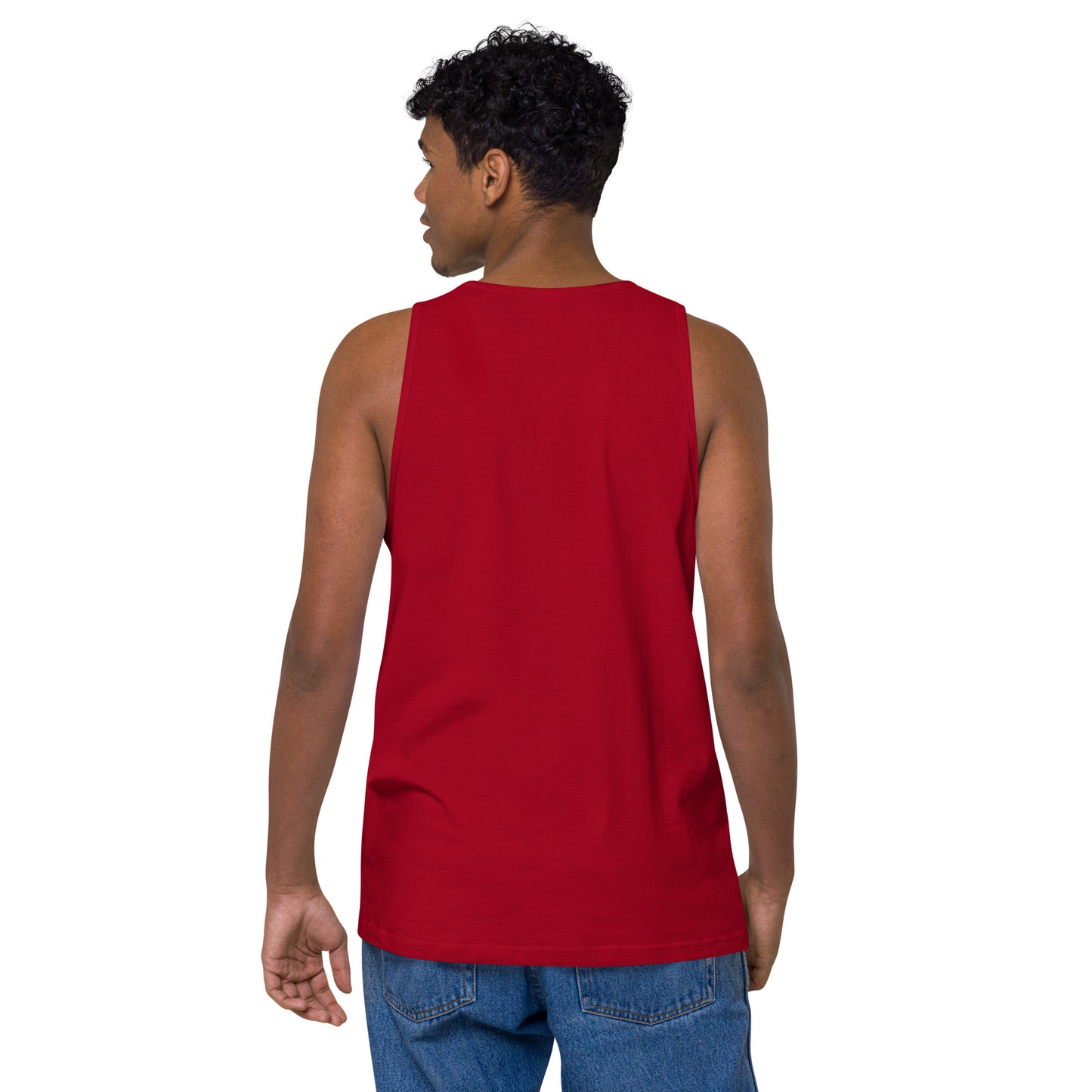 Name & Logo DTG Print- Men’s premium tank top