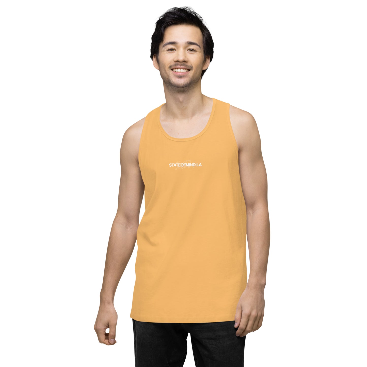Name & Logo DTG Print- Men’s premium tank top