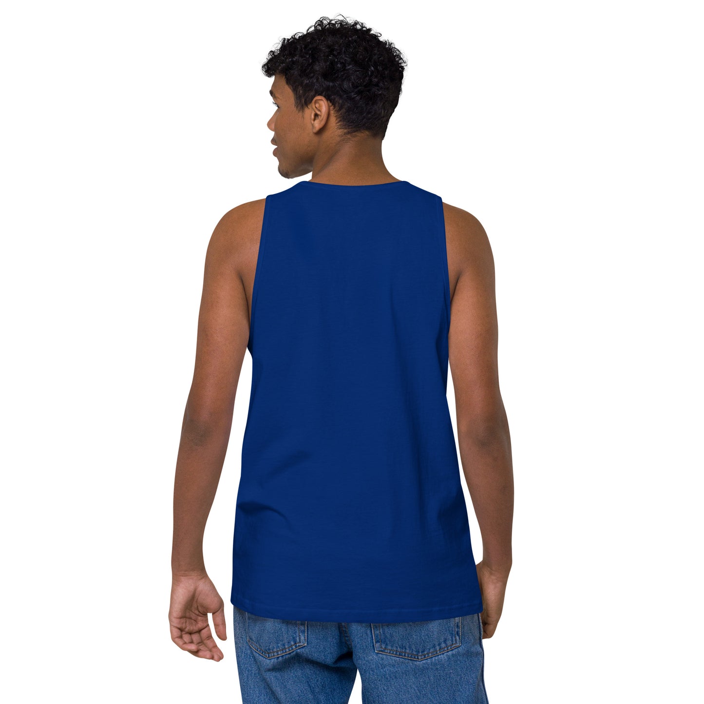 Name & Logo DTG Print- Men’s premium tank top