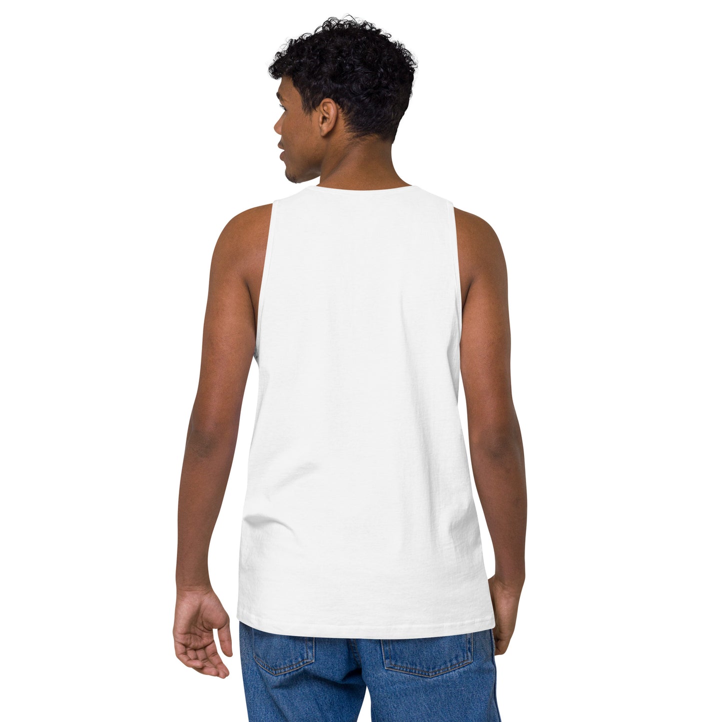 Name & Logo DTG Print- Men’s premium tank top