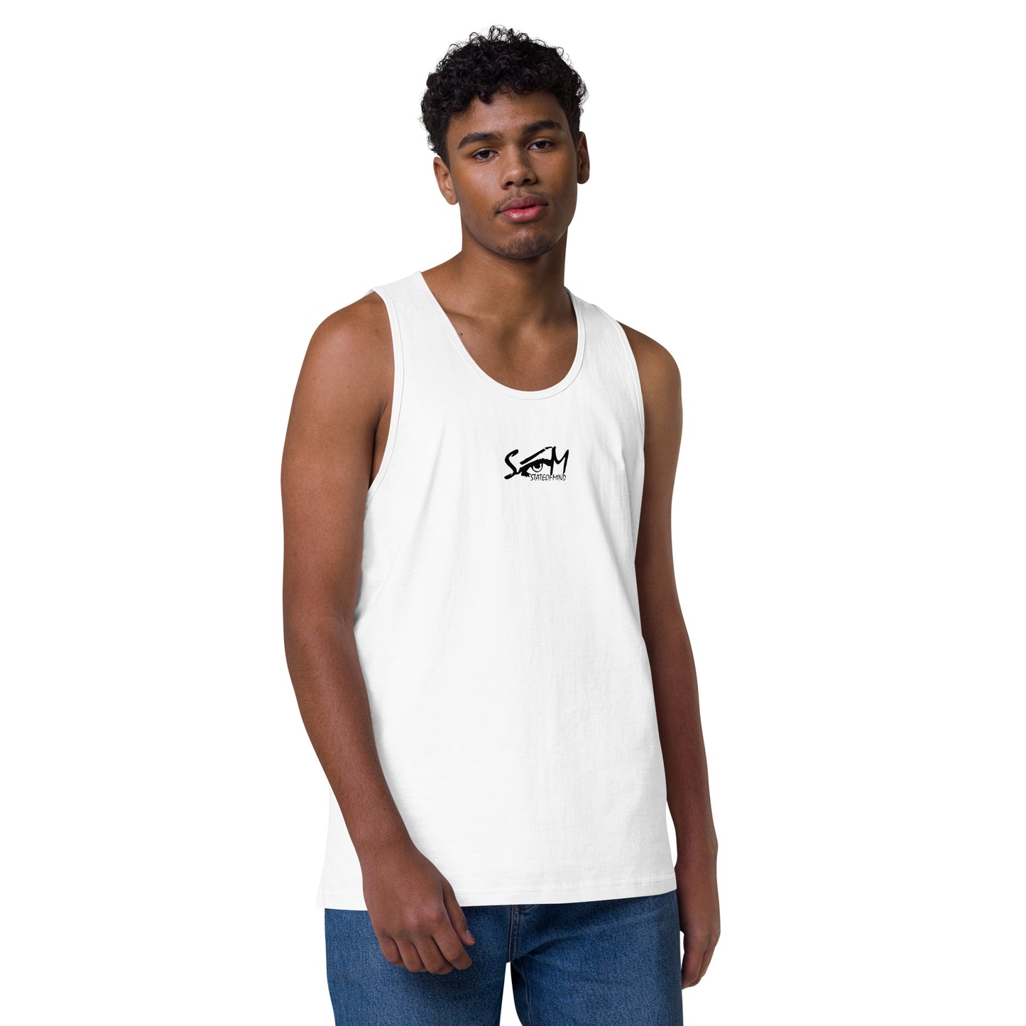 Logo DTG Print- men's premium tank top