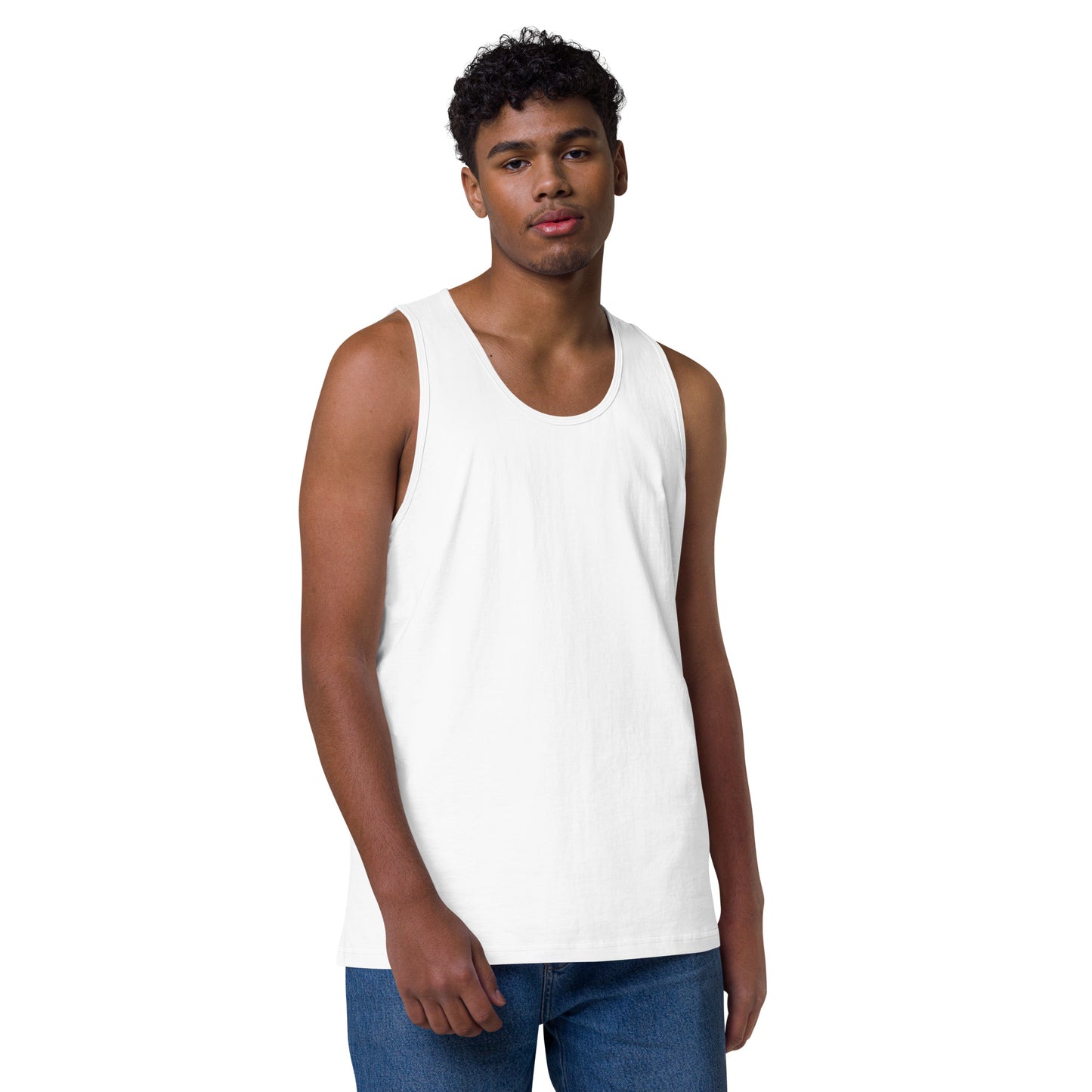 Name & Logo DTG Print- Men’s premium tank top