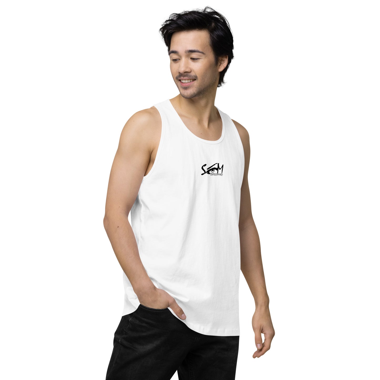 Logo DTG Print- men's premium tank top