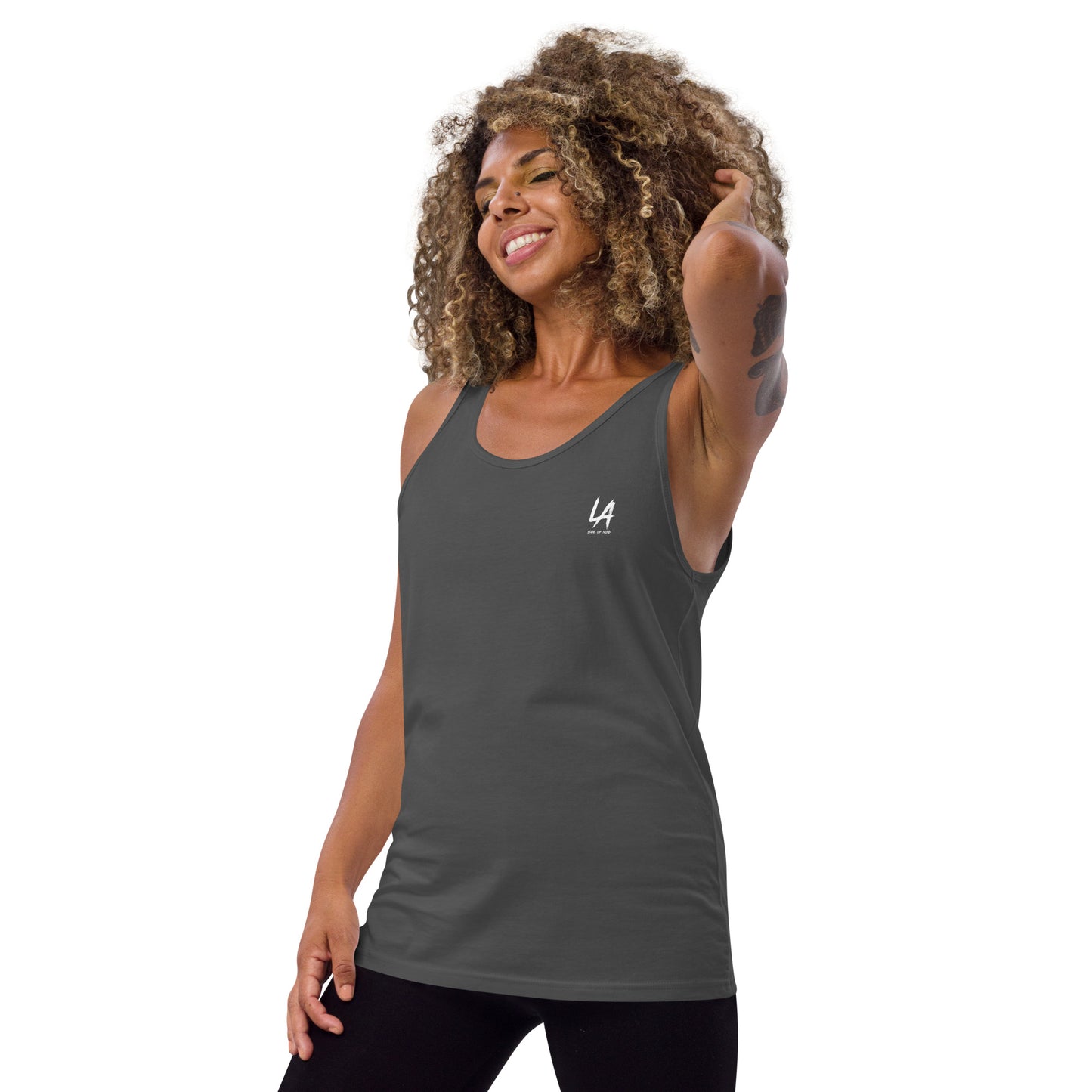 LA Logo Print- Unisex Tank Top
