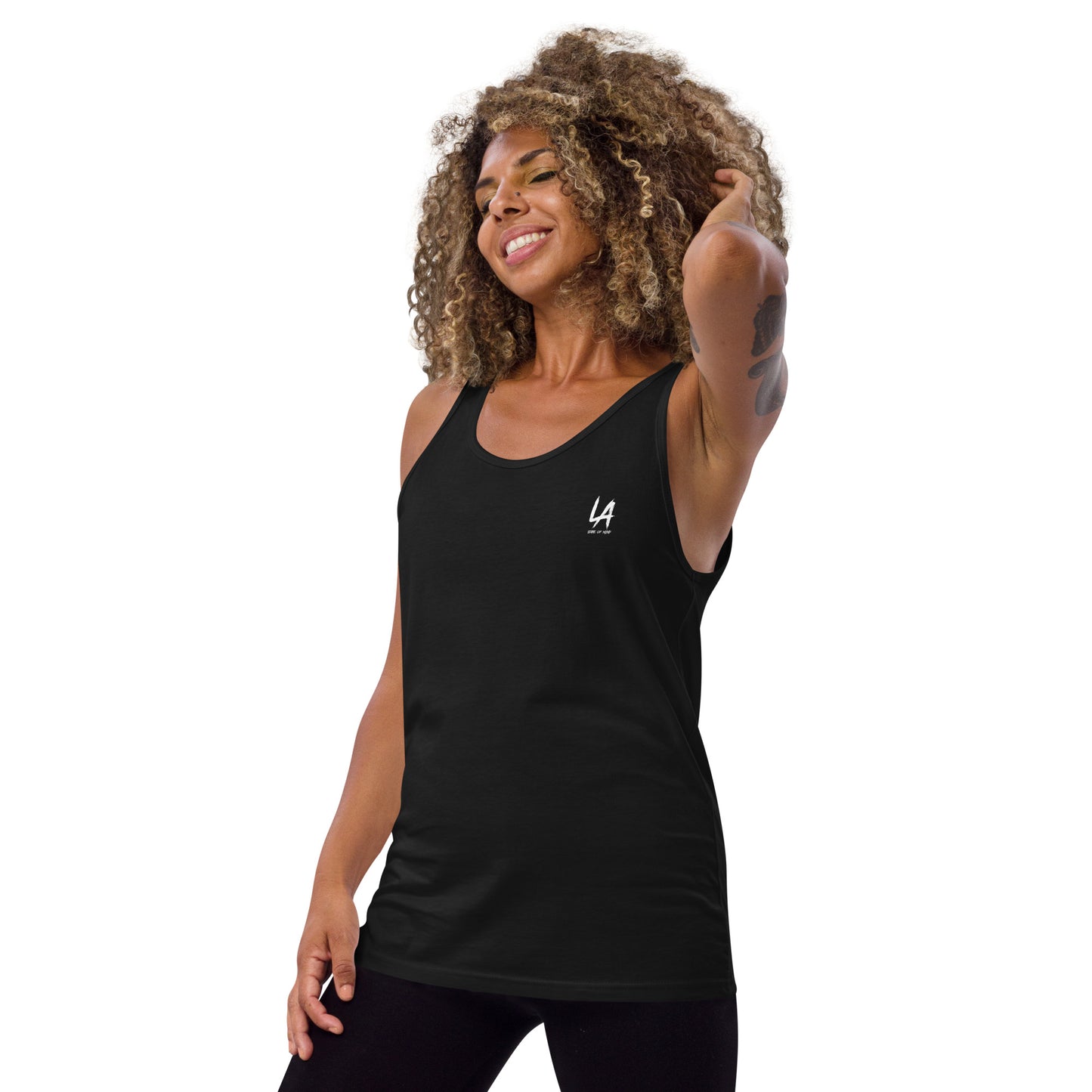 LA Logo Print- Unisex Tank Top