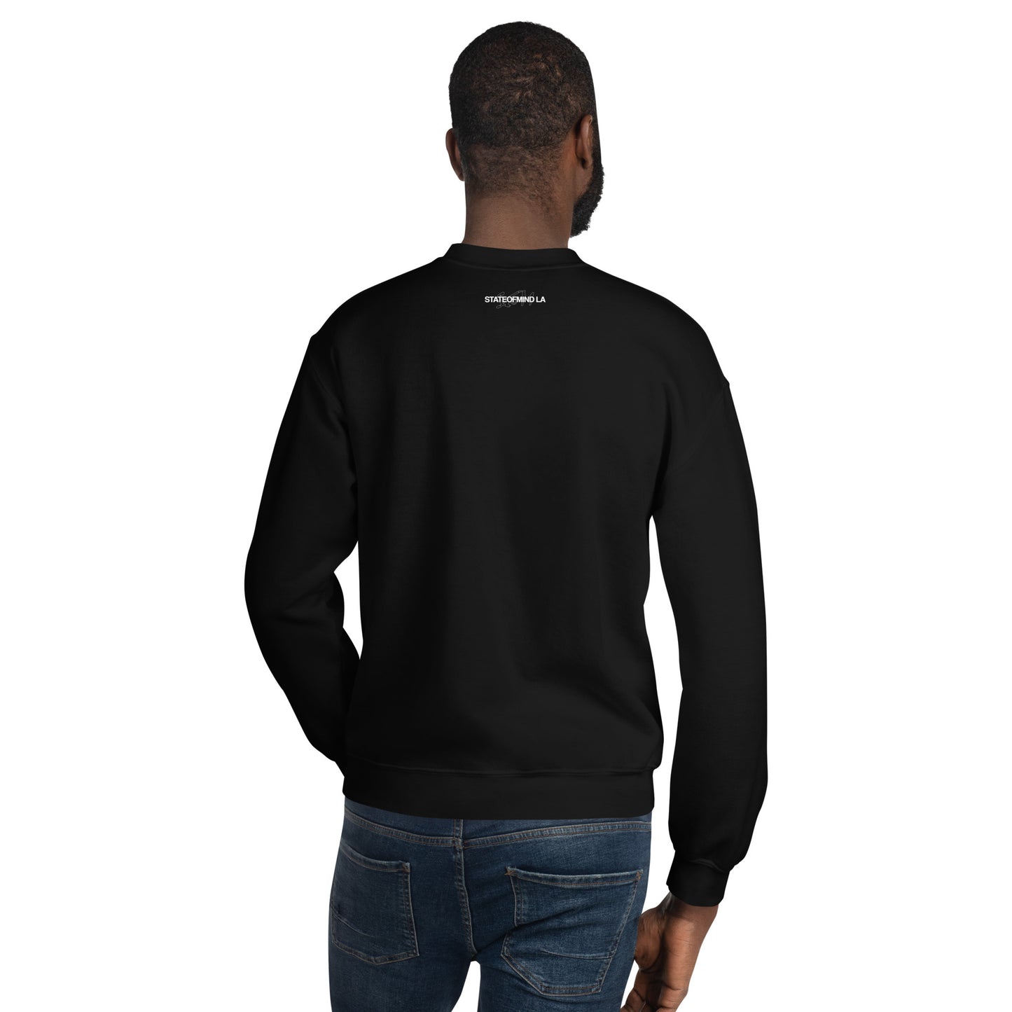 STATEOFMIND LA (black font) DTG Print- crew neck unisex