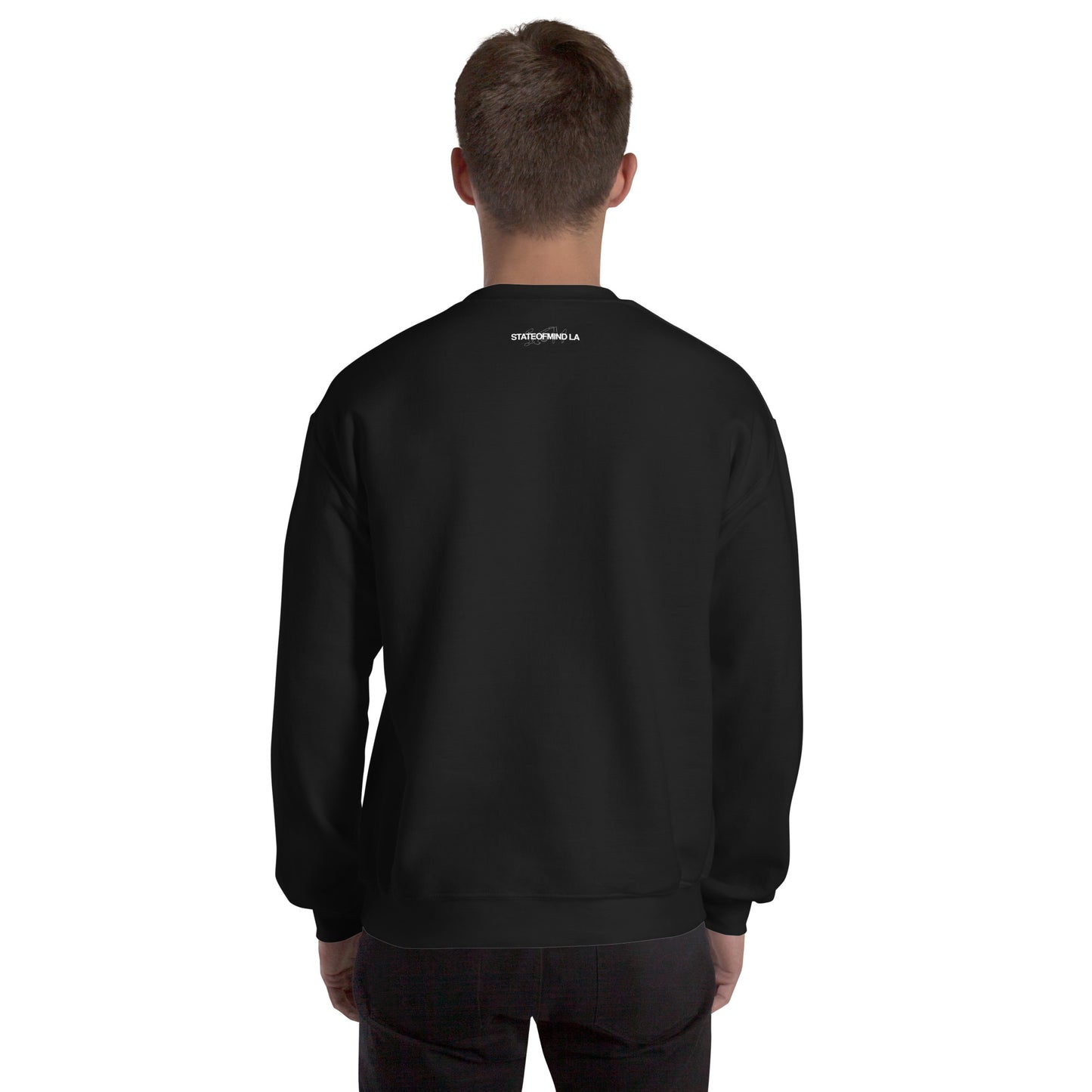 STATEOFMIND LA (black font) DTG Print- crew neck unisex