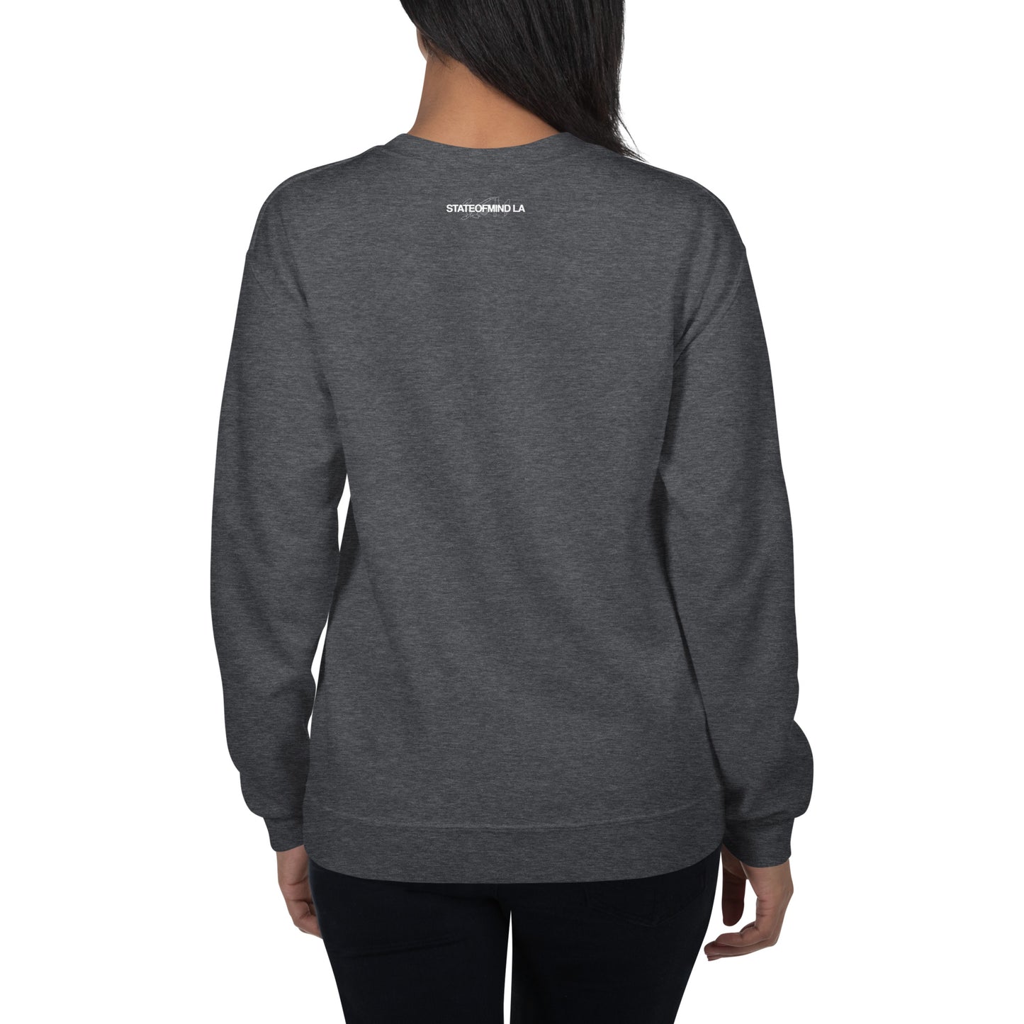 STATEOFMIND LA (black font) DTG Print- crew neck unisex