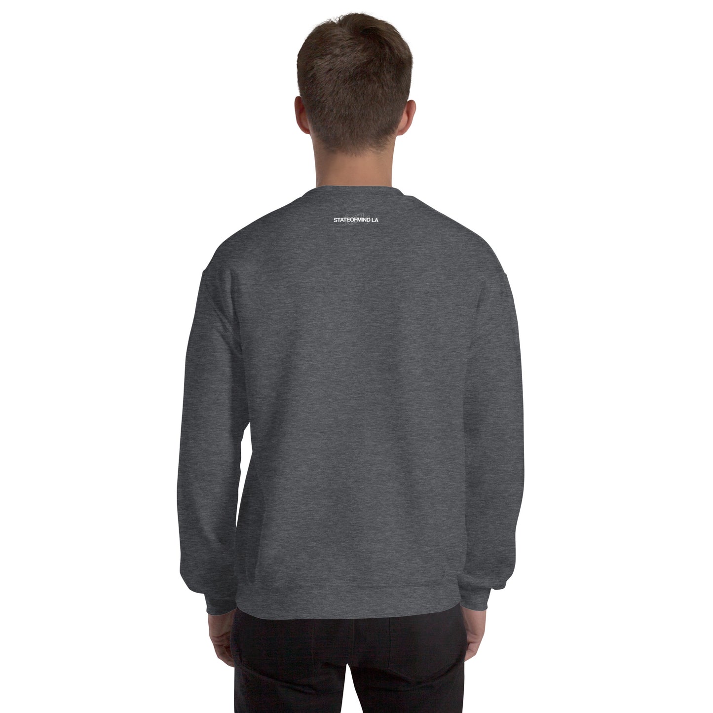 STATEOFMIND LA (black font) DTG Print- crew neck unisex