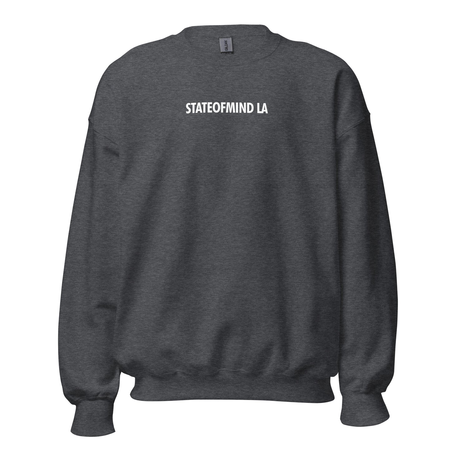 STATEOFMIND LA (black font) DTG Print- crew neck unisex