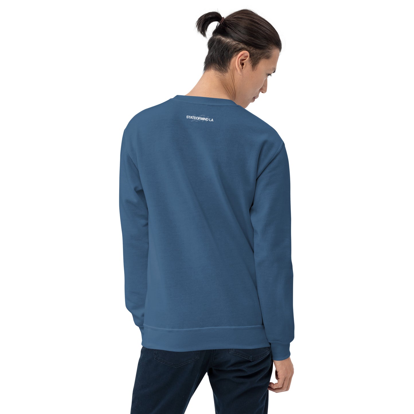 STATEOFMIND LA (black font) DTG Print- crew neck unisex