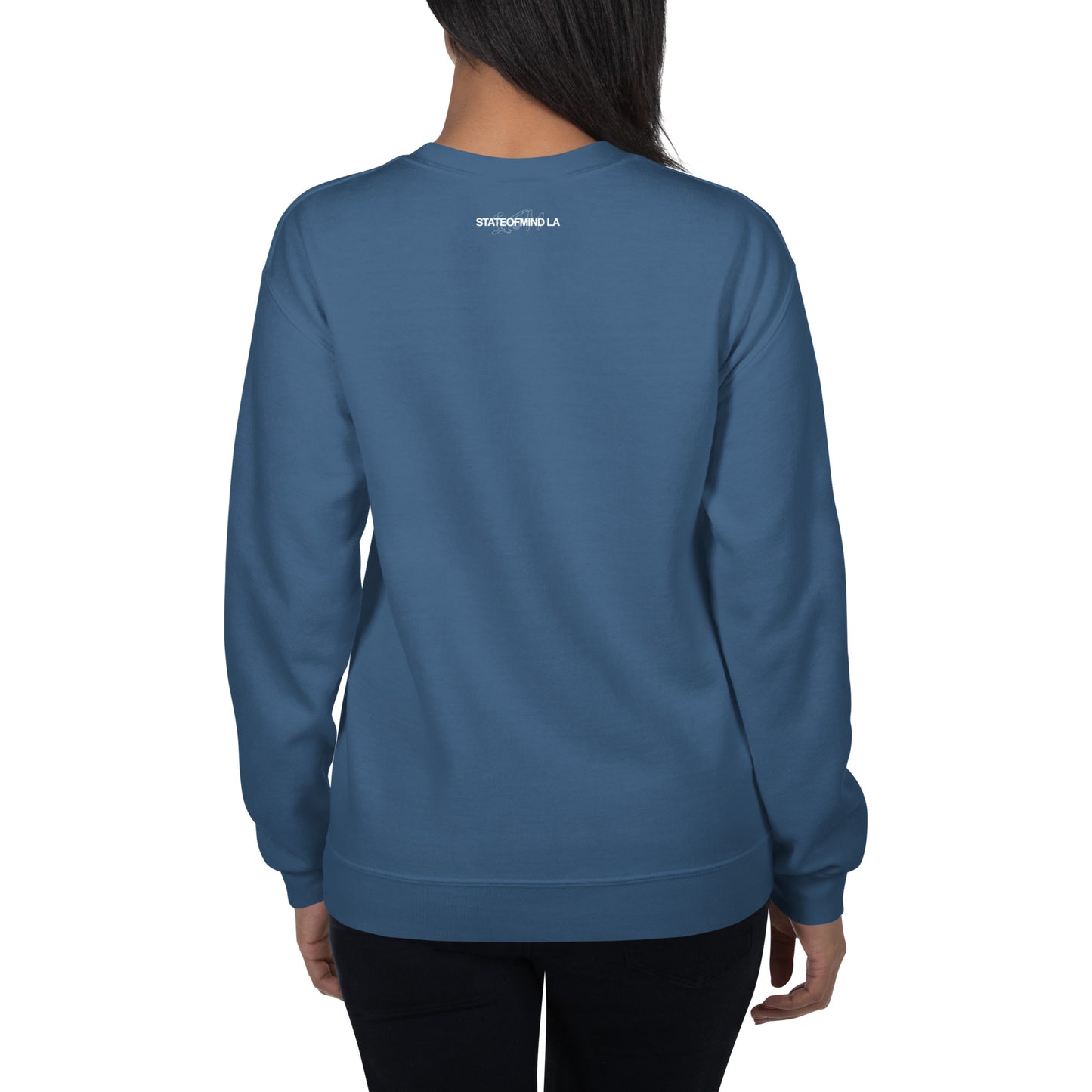 STATEOFMIND LA (black font) DTG Print- crew neck unisex