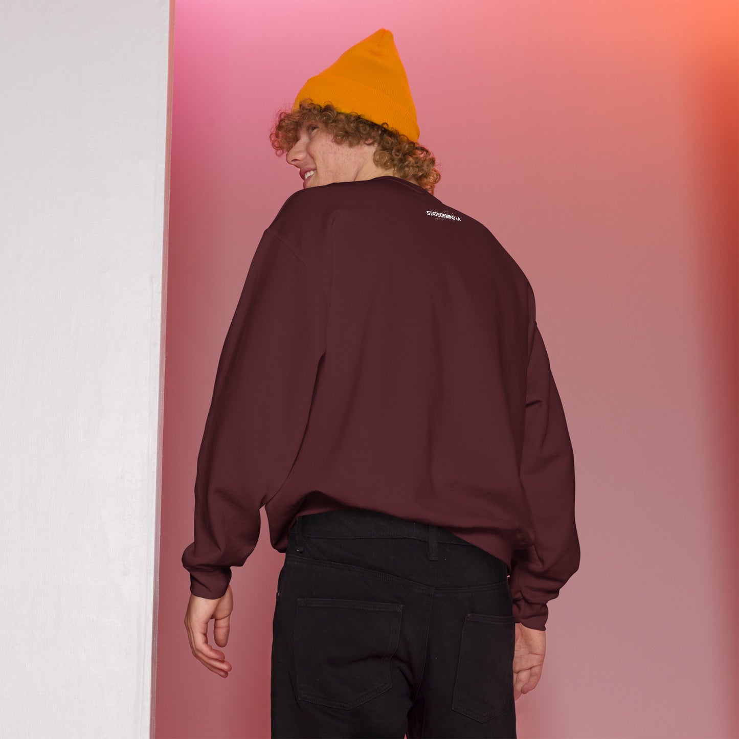 STATEOFMIND LA (black font) DTG Print- crew neck unisex