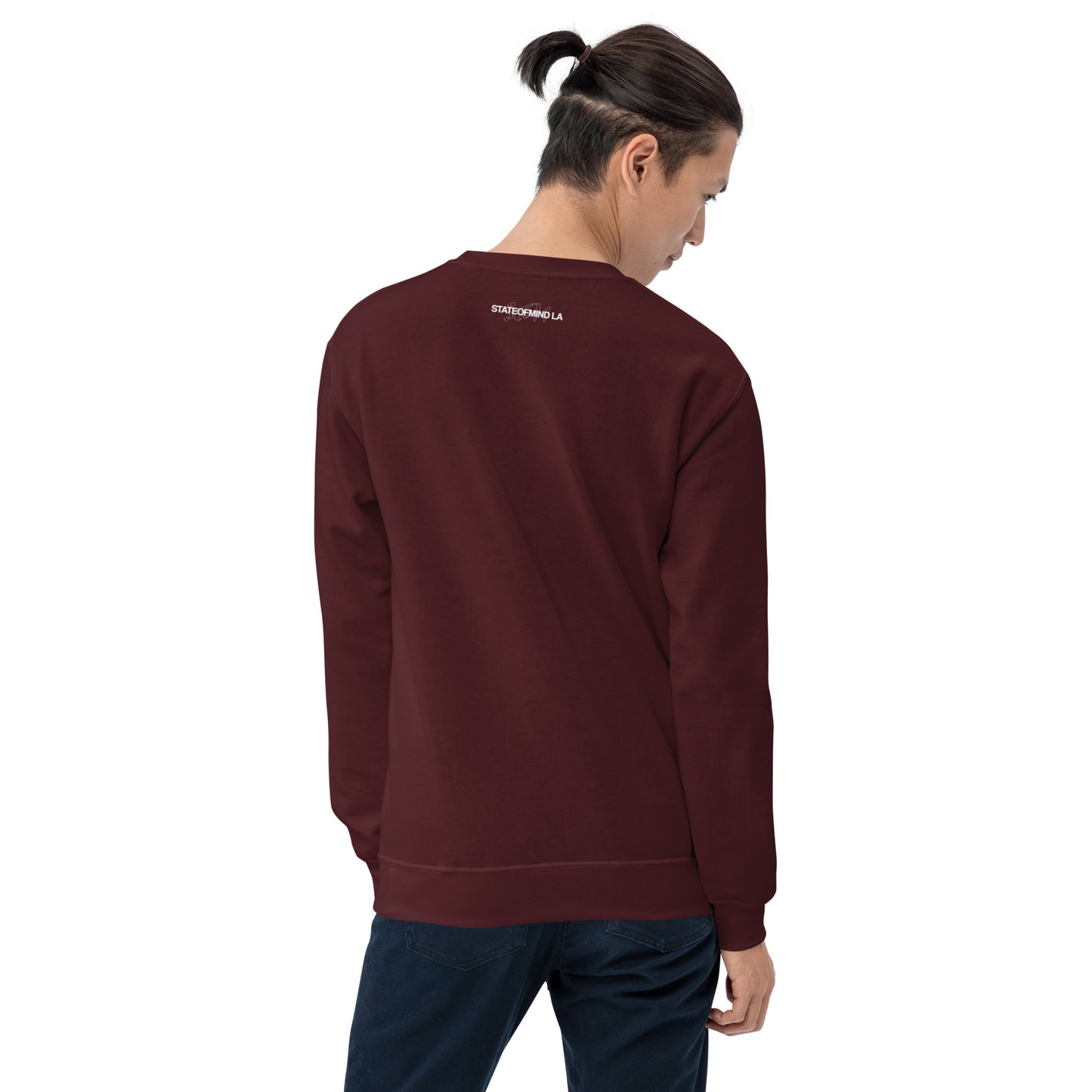 STATEOFMIND LA (black font) DTG Print- crew neck unisex
