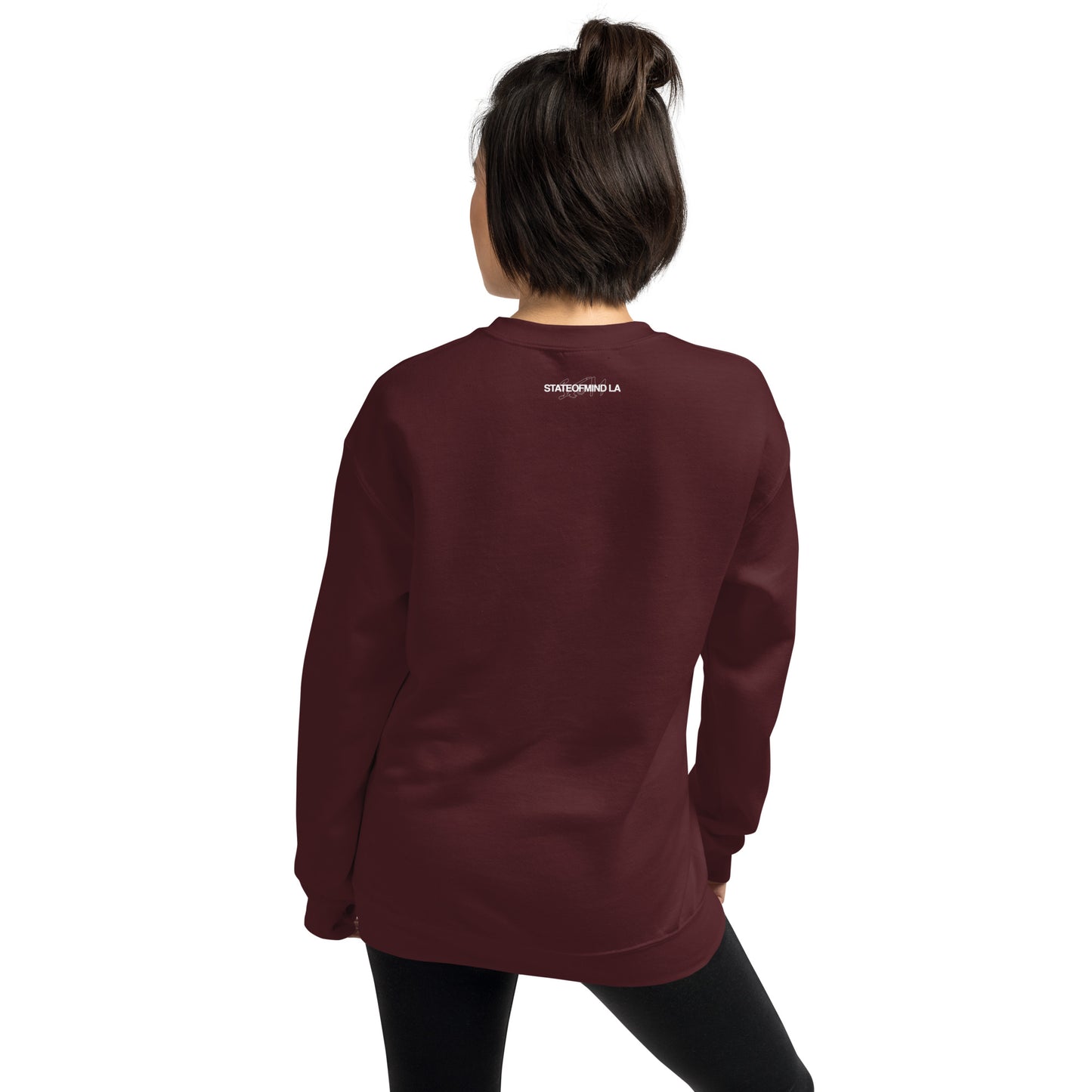 STATEOFMIND LA (black font) DTG Print- crew neck unisex