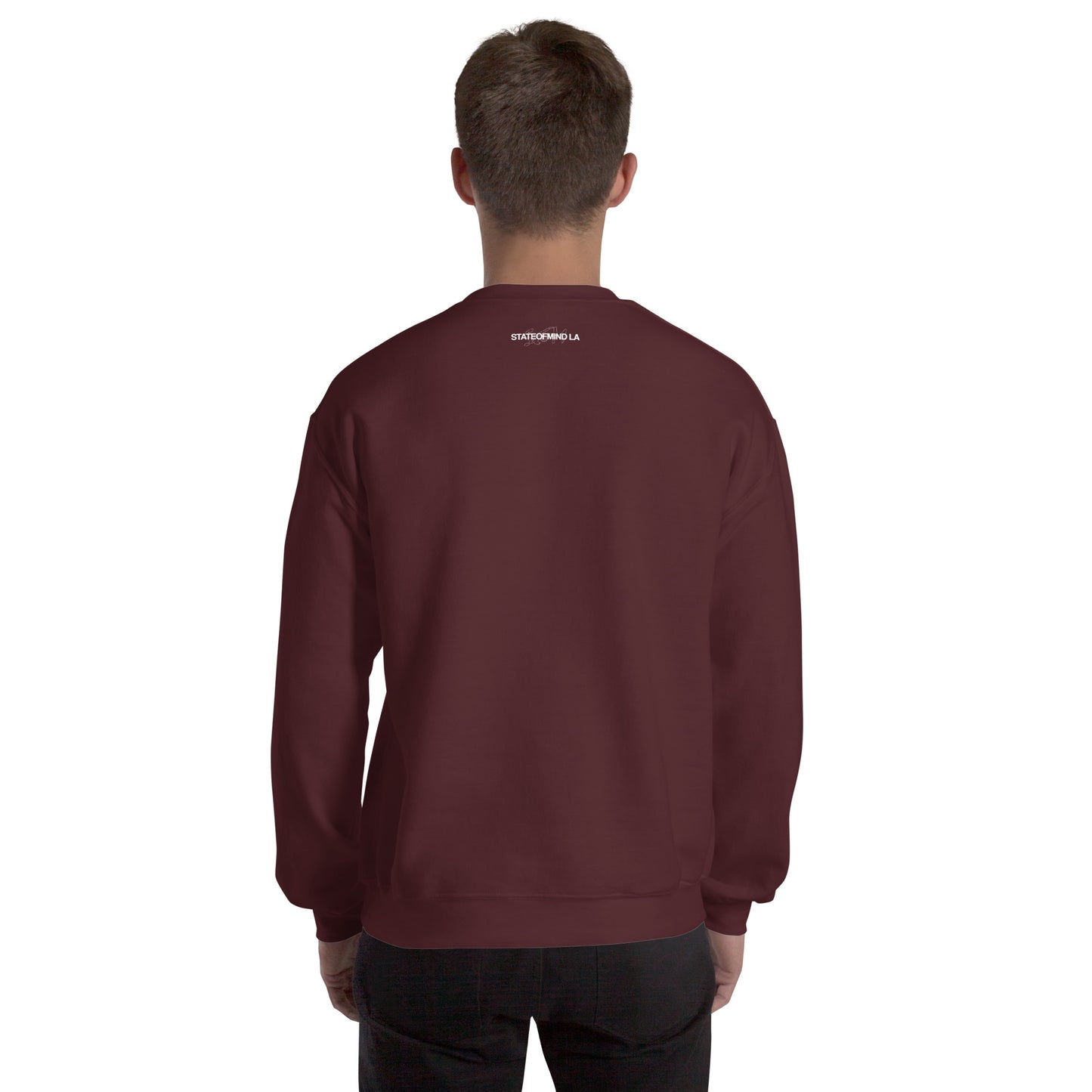 STATEOFMIND LA (black font) DTG Print- crew neck unisex