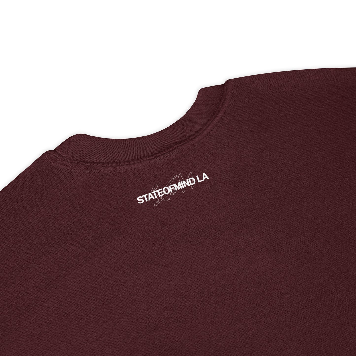 STATEOFMIND LA (black font) DTG Print- crew neck unisex