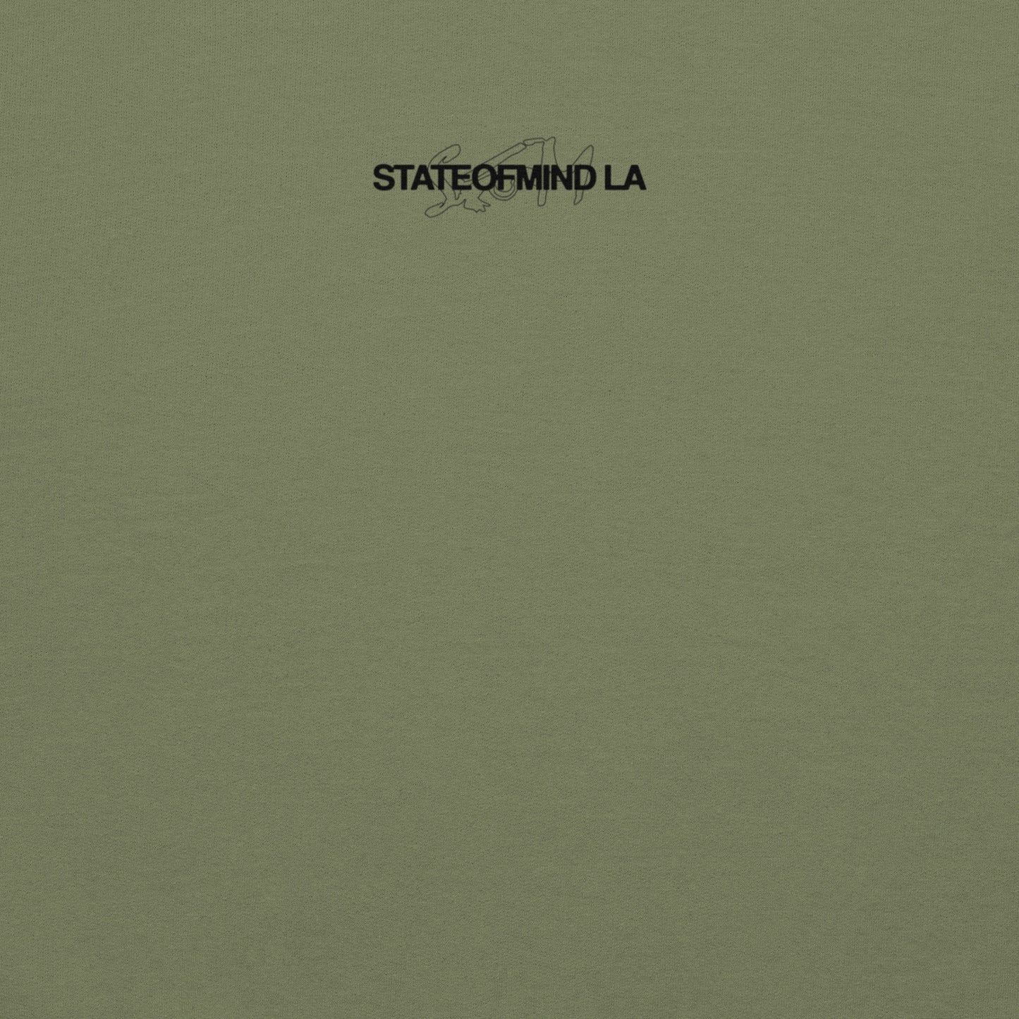 STATEOFMIND LA (black font) DTG Print- crew neck unisex