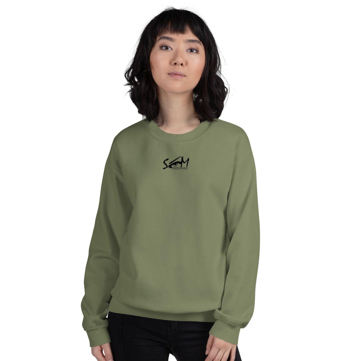 Logo DTG Print Crew Neck- Unisex Sweatshirt